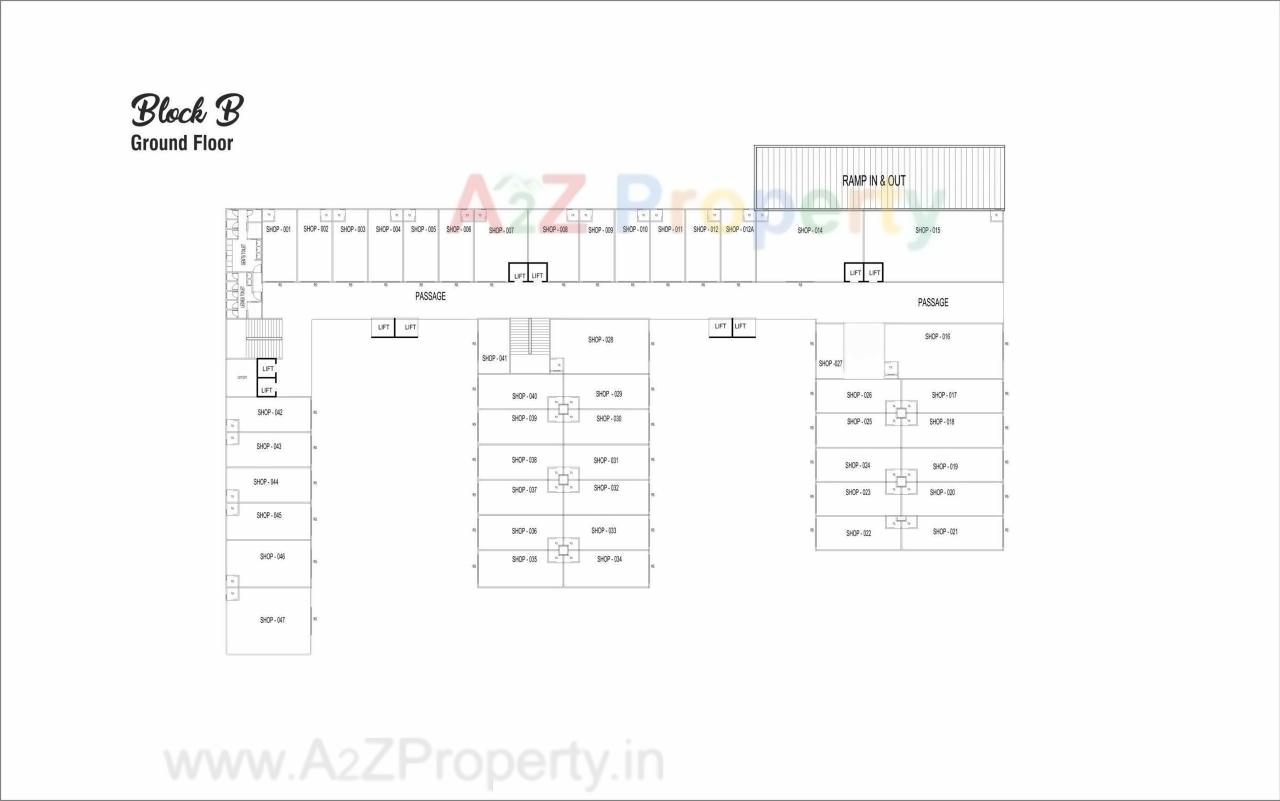 Layout of real estate project Swagat Twincity Highstreet located at Sargasan, Gandhinagar, Gujarat