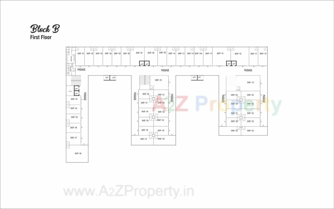 Layout of real estate project Swagat Twincity Highstreet located at Sargasan, Gandhinagar, Gujarat