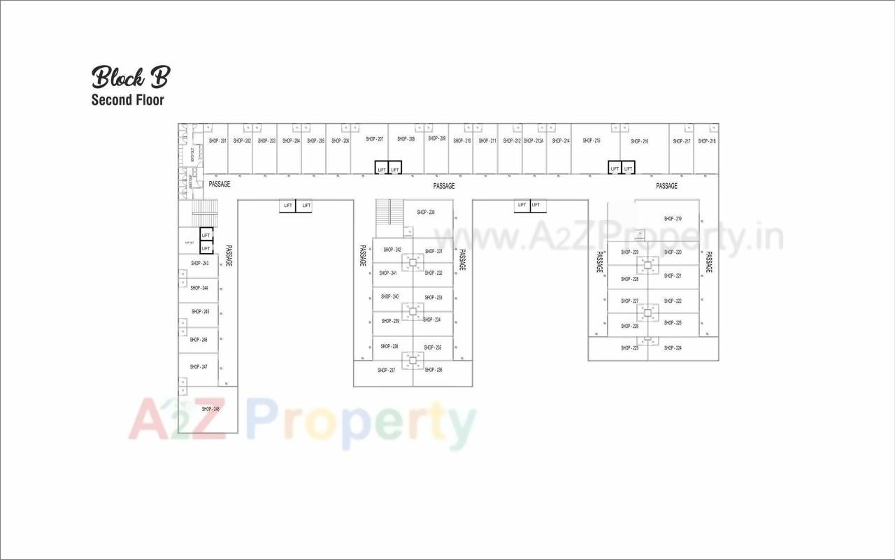 Layout of real estate project Swagat Twincity Highstreet located at Sargasan, Gandhinagar, Gujarat