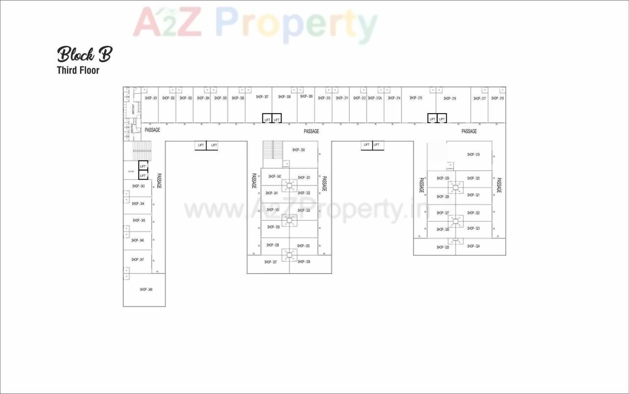 Layout of real estate project Swagat Twincity Highstreet located at Sargasan, Gandhinagar, Gujarat