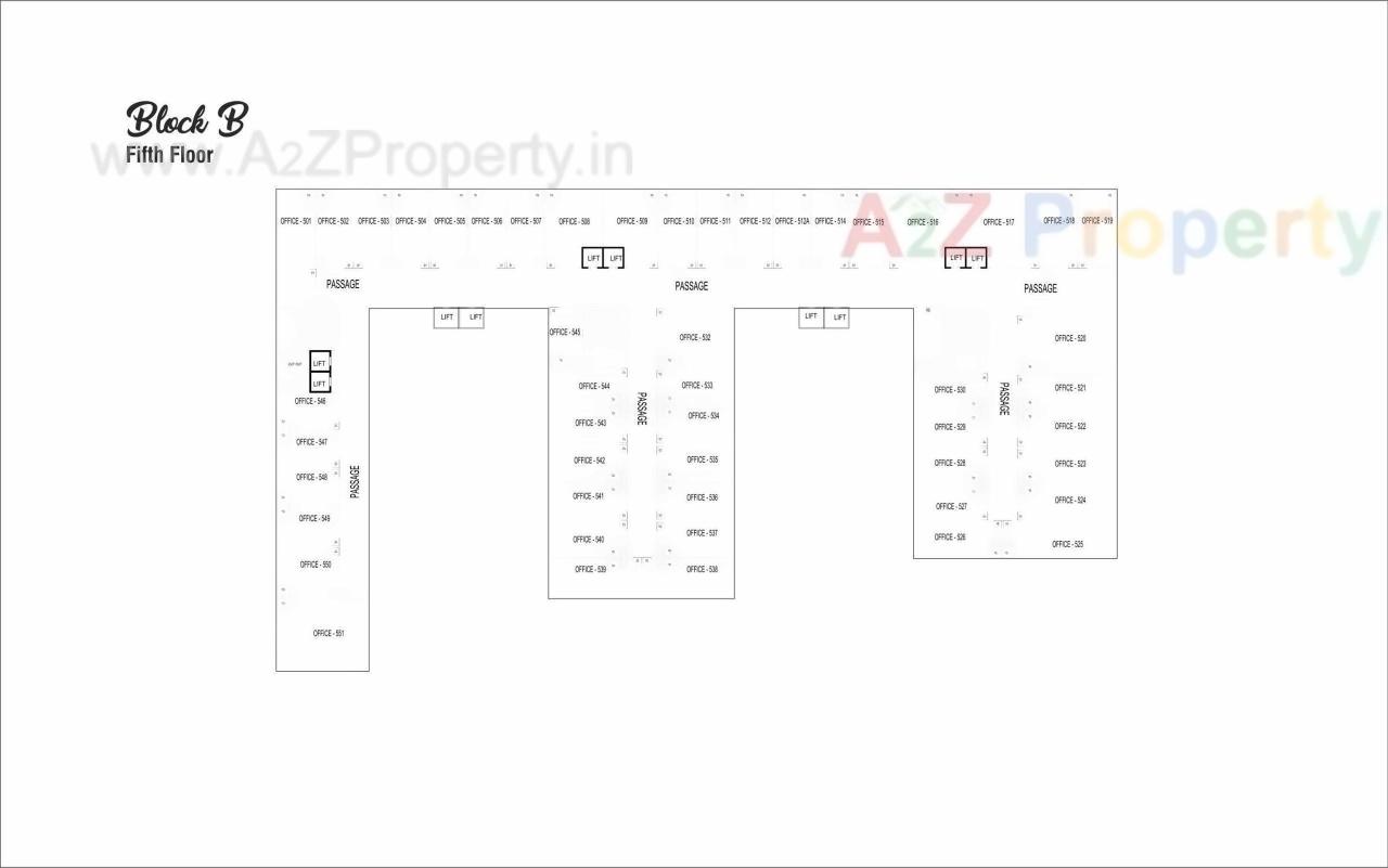 Layout of real estate project Swagat Twincity Highstreet located at Sargasan, Gandhinagar, Gujarat