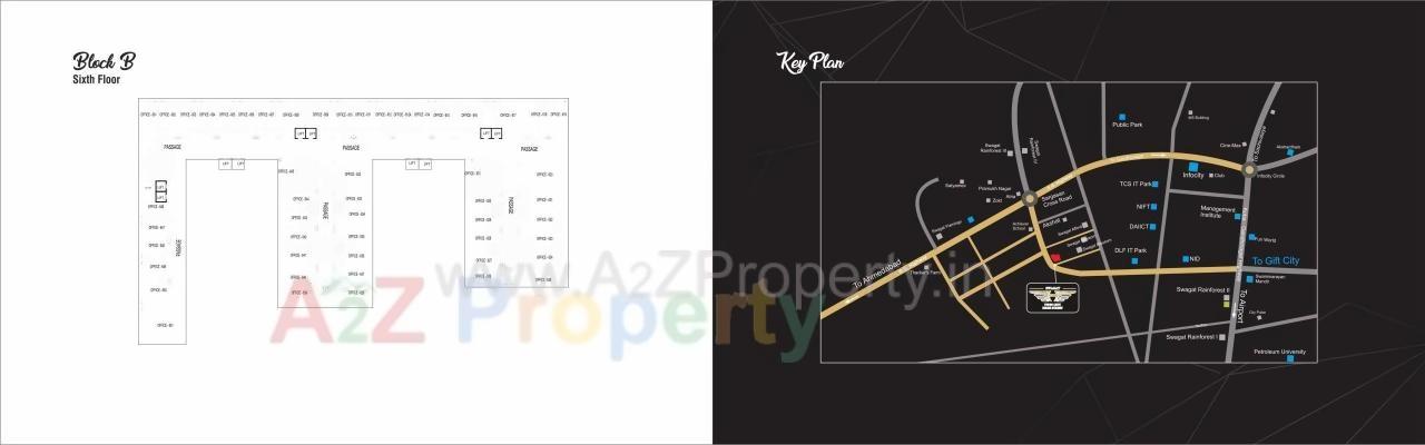  of real estate project Swagat Twincity Highstreet located at Sargasan, Gandhinagar, Gujarat