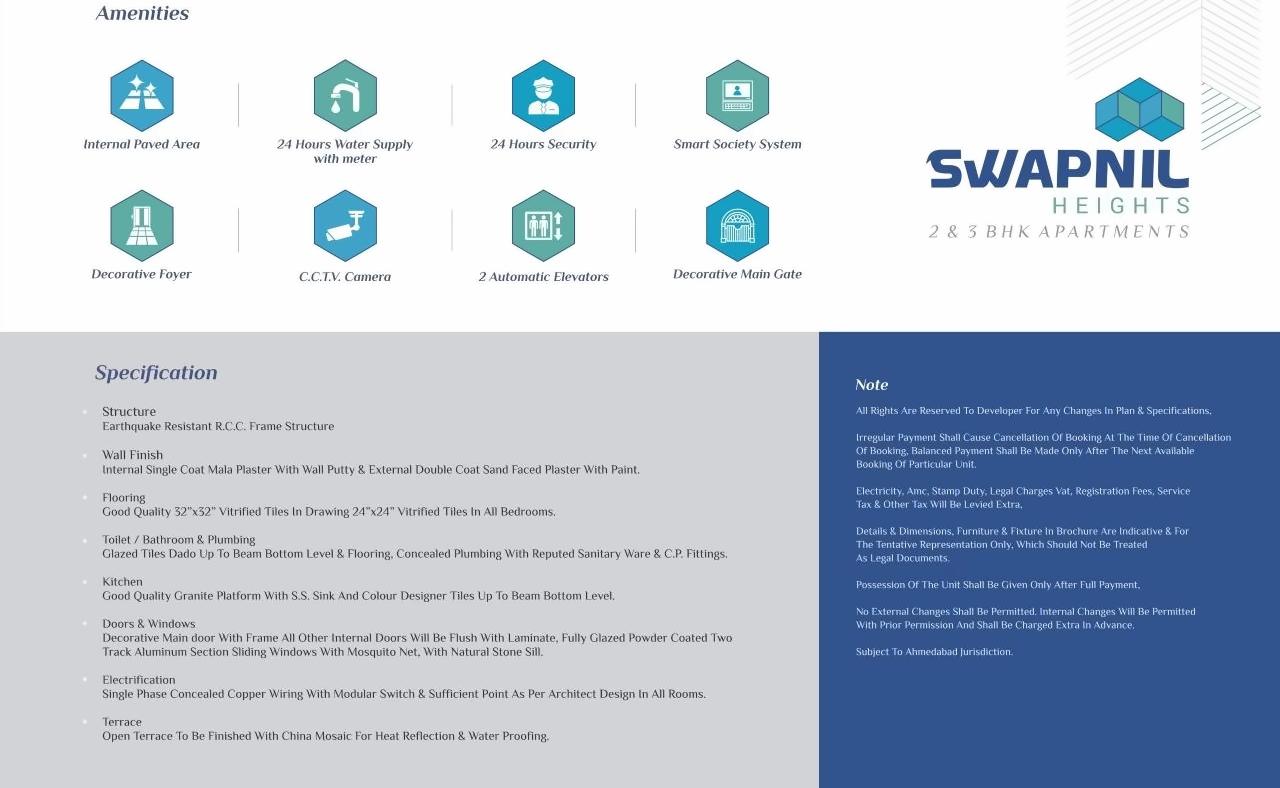  of real estate project Swapnil Heights located at Dehgam, Gandhinagar, Gujarat