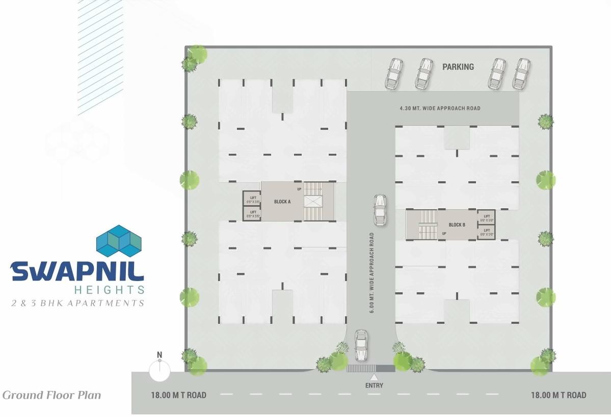 Layout of real estate project Swapnil Heights located at Dehgam, Gandhinagar, Gujarat