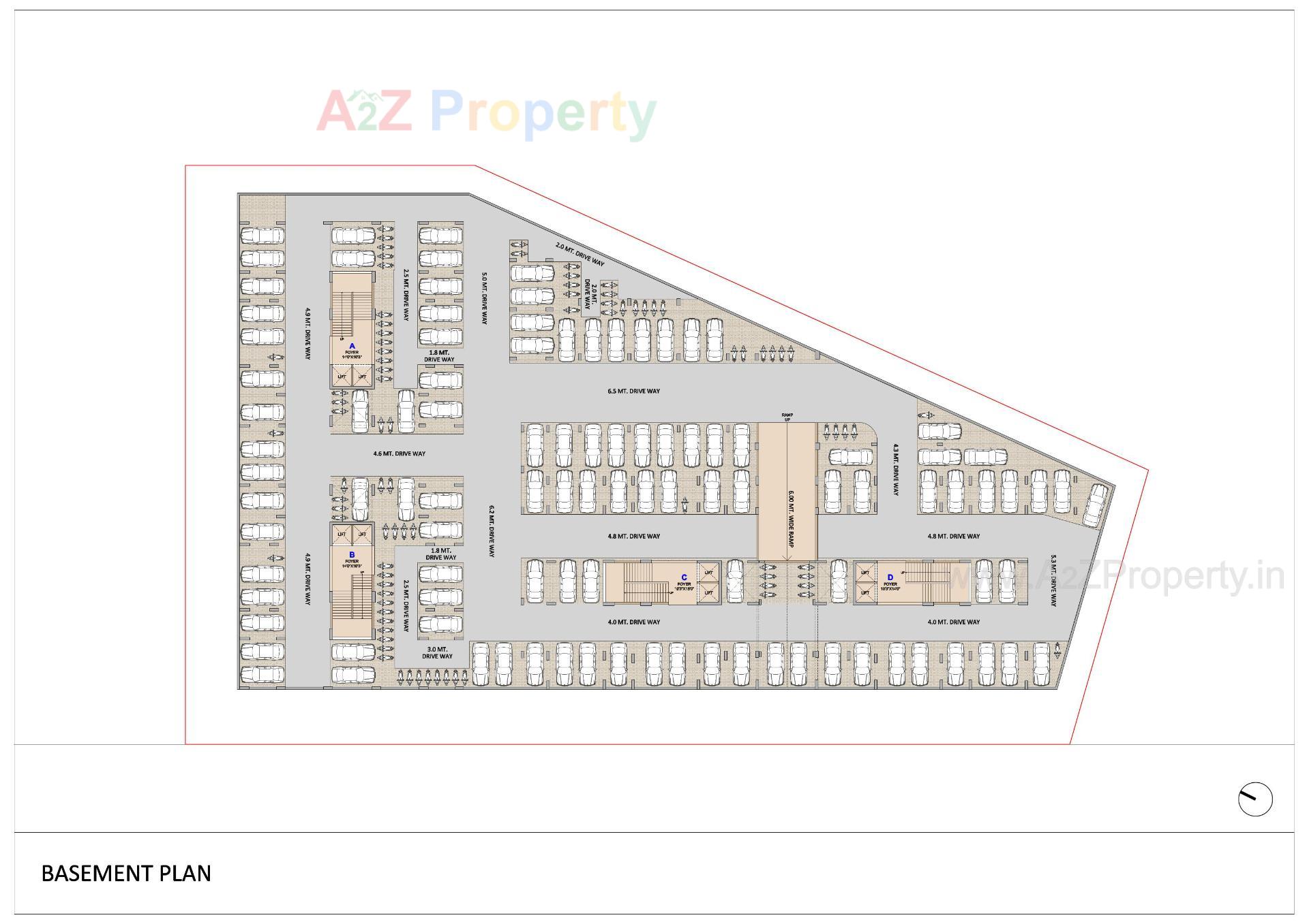 Layout of real estate project Swara Crystal located at Sargasan, Gandhinagar, Gujarat