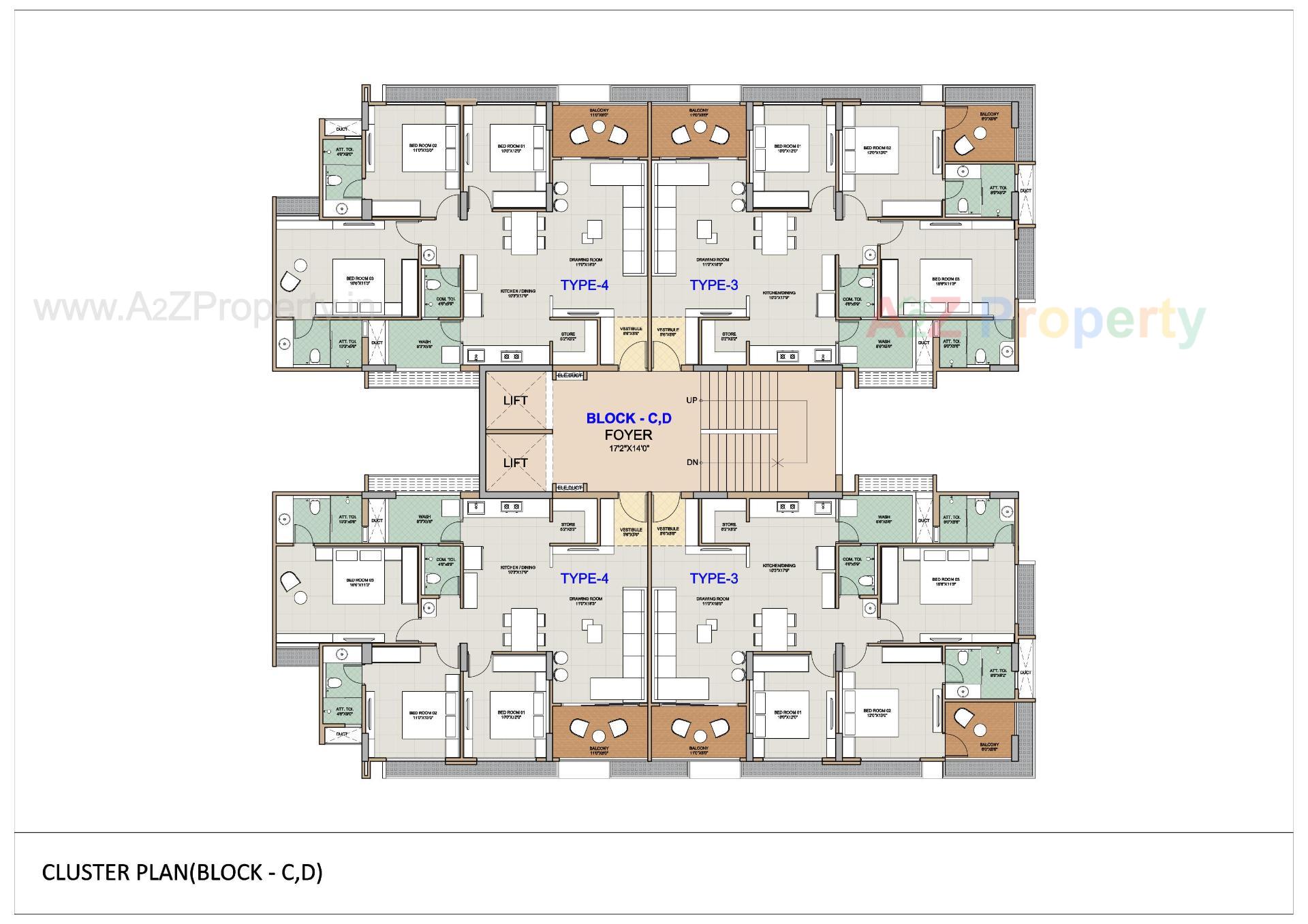 Layout of real estate project Swara Crystal located at Sargasan, Gandhinagar, Gujarat