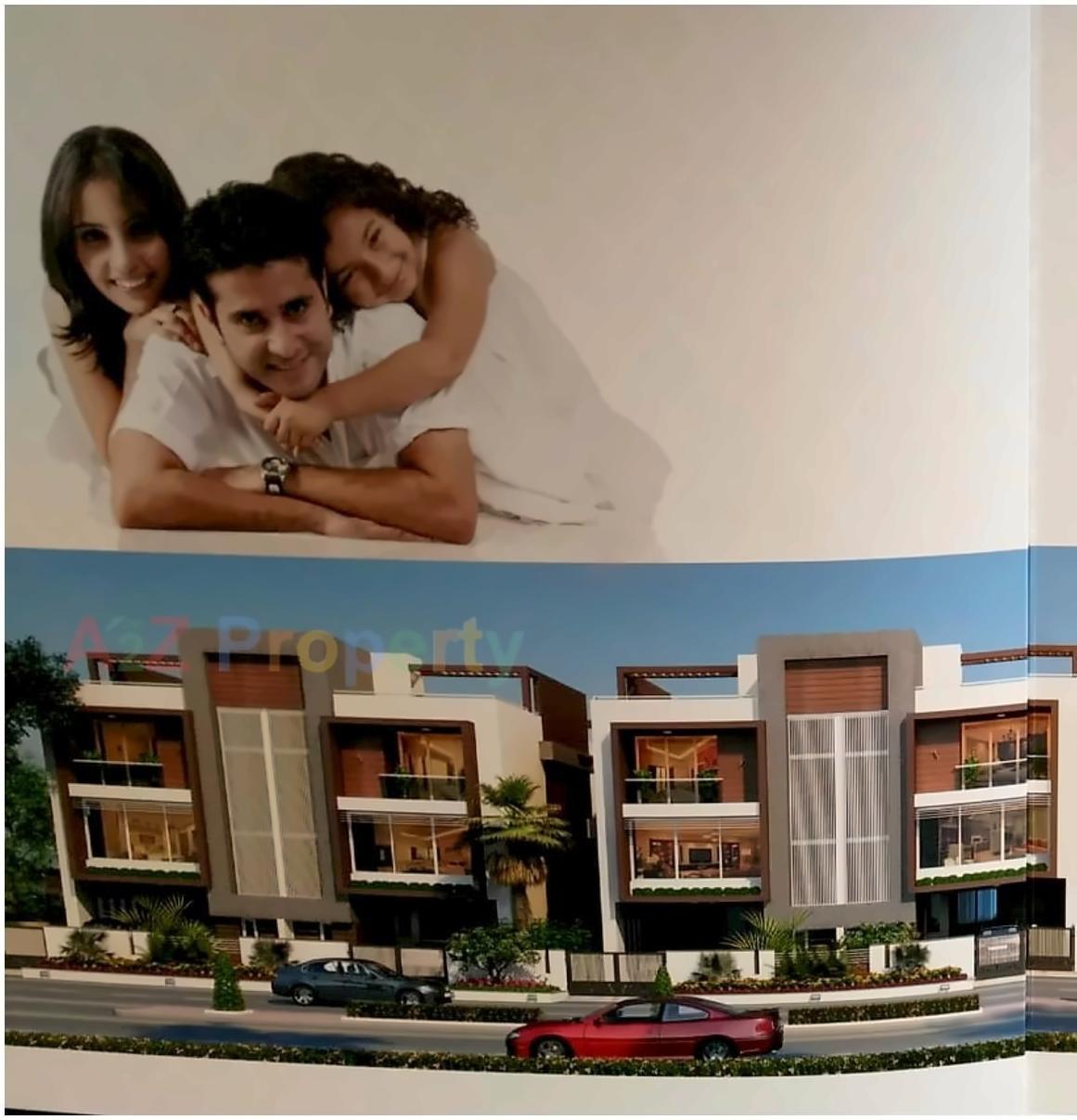 3D Elevation of real estate project Swara Homes located at Kudasan, Gandhinagar, Gujarat