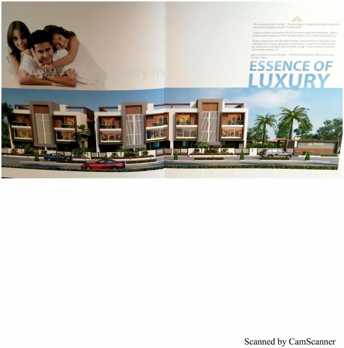 3D Elevation of real estate project Swara Homes located at Kudasan, Gandhinagar, Gujarat