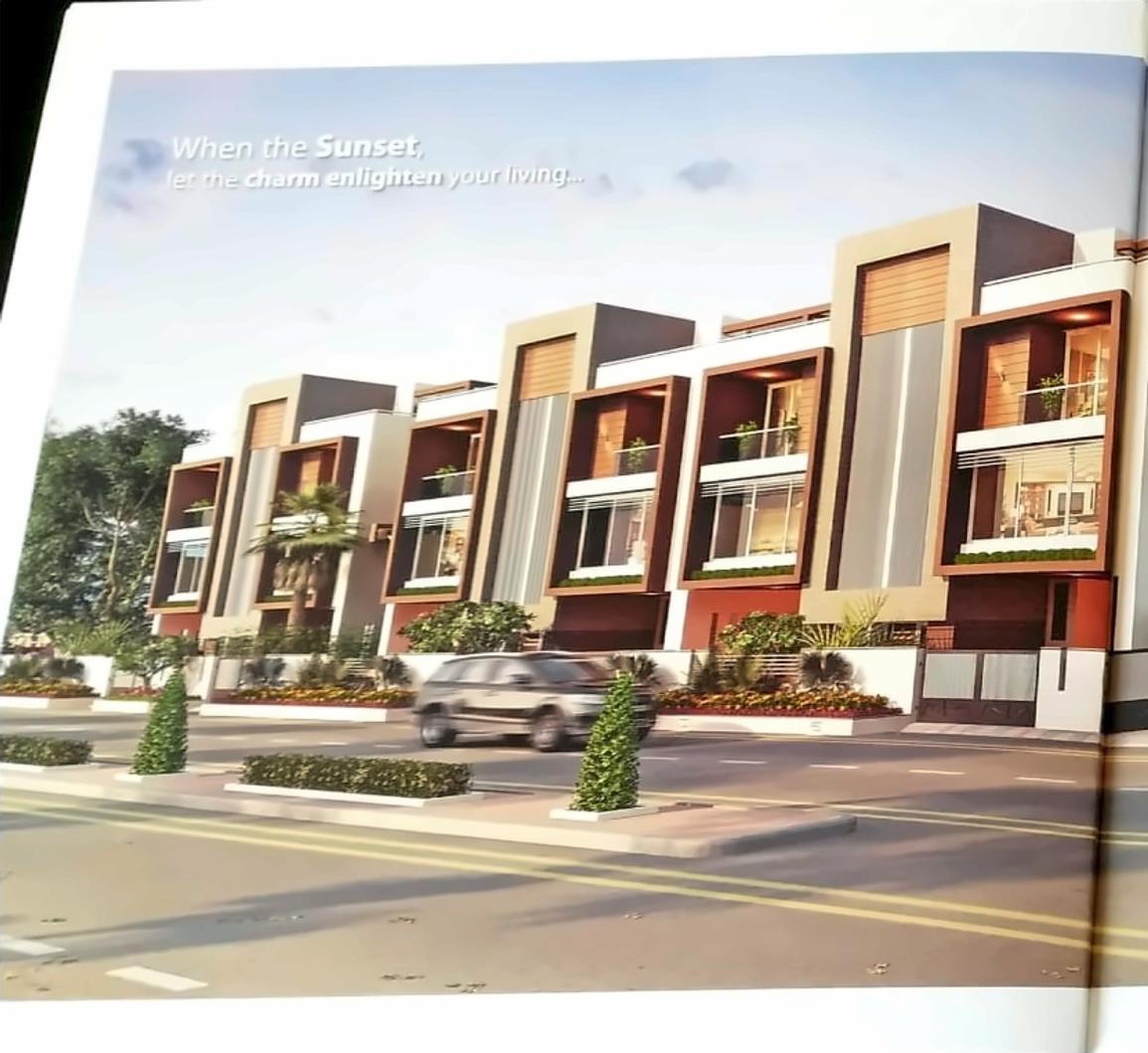 3D Elevation of real estate project Swara Homes located at Kudasan, Gandhinagar, Gujarat