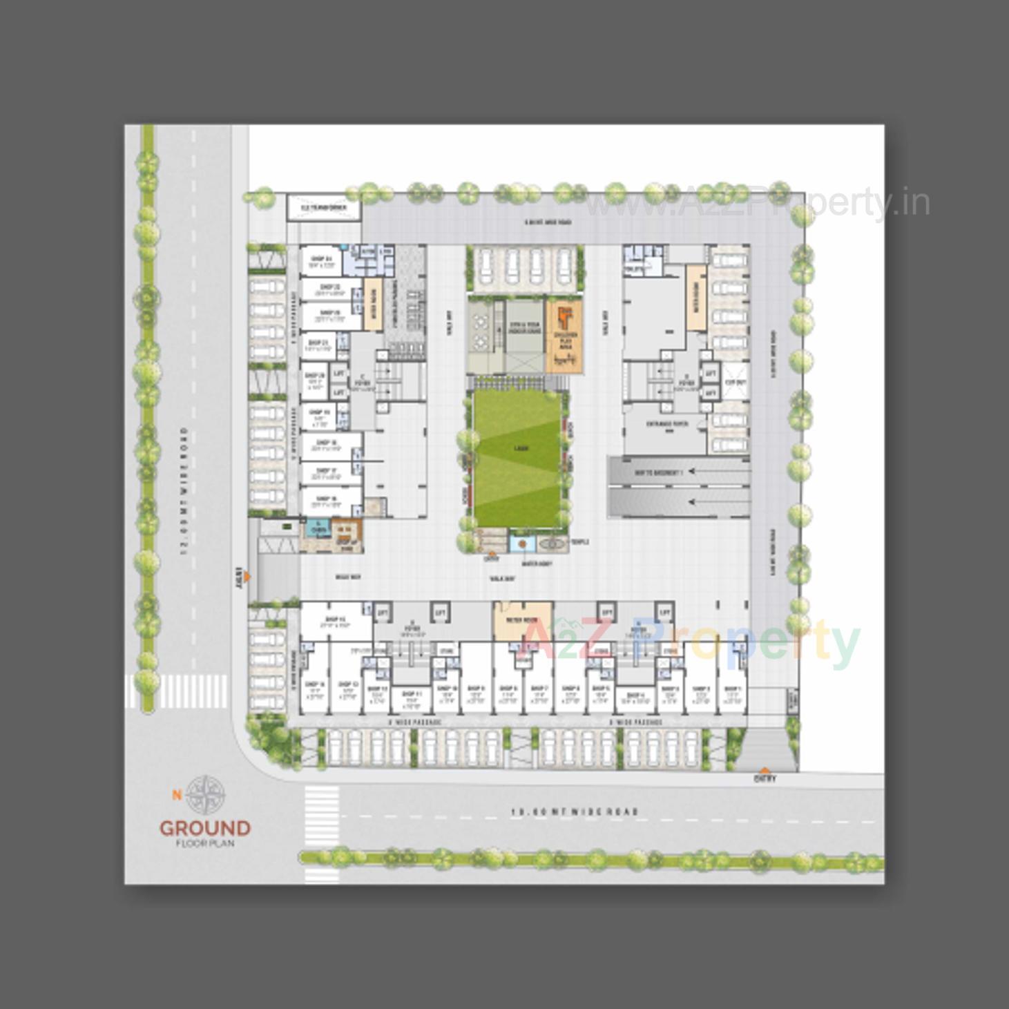 Layout of real estate project Swara Sargam located at Gandhinagar, Gandhinagar, Gujarat