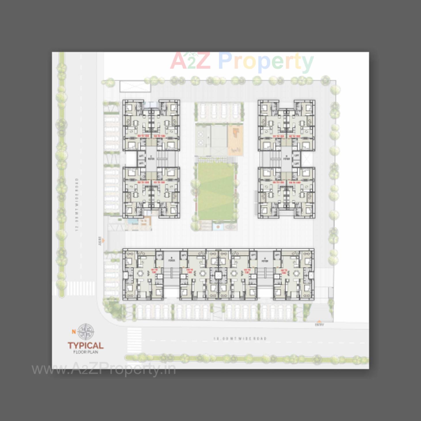 Layout of real estate project Swara Sargam located at Gandhinagar, Gandhinagar, Gujarat