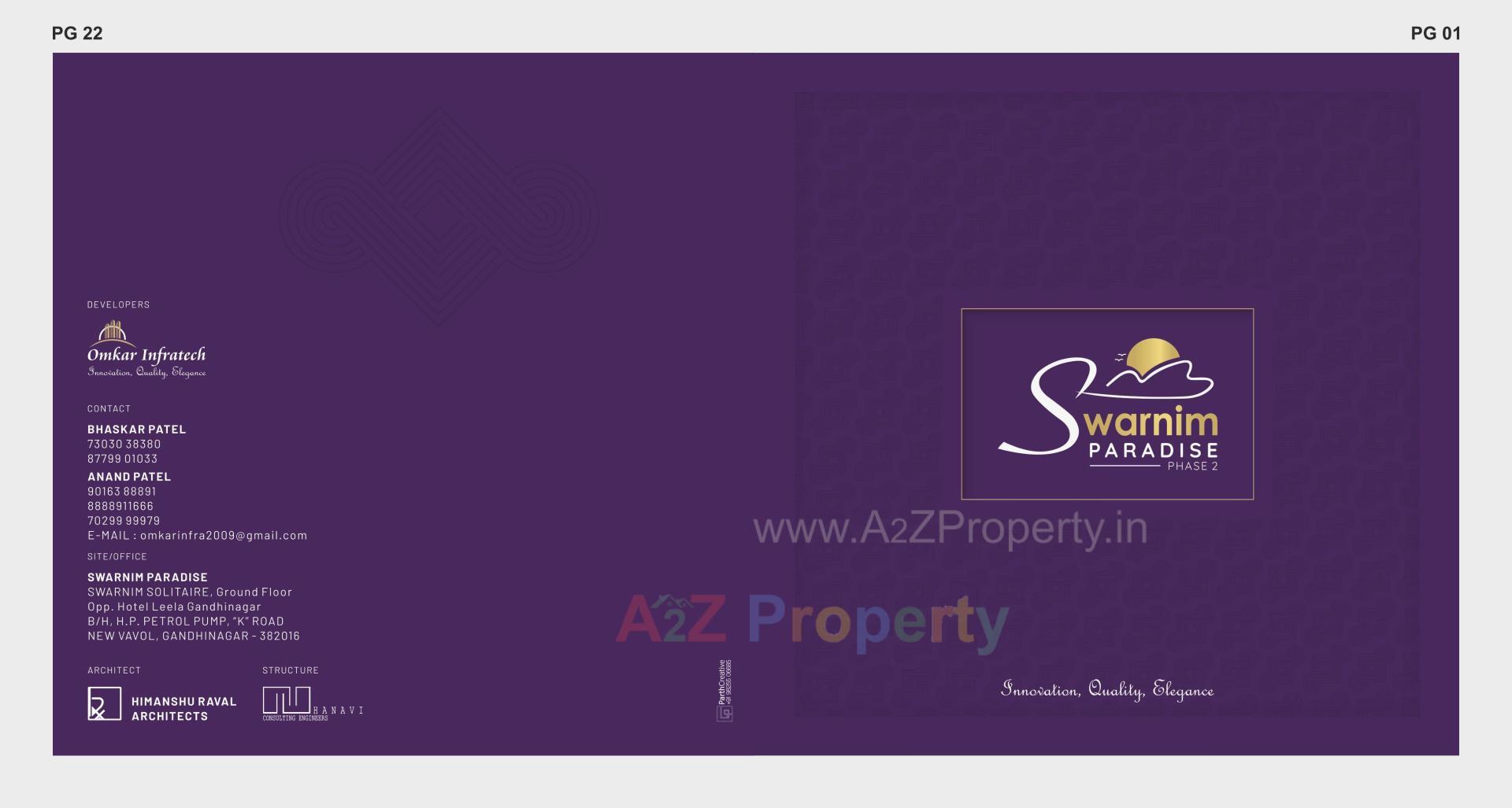  of real estate project Swarnim Paradise located at Vavol, Gandhinagar, Gujarat
