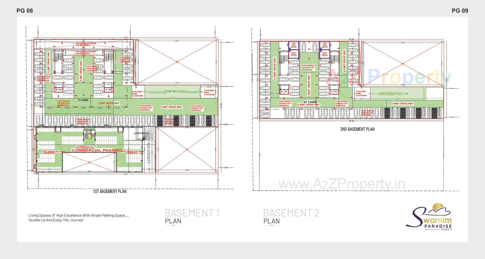 Layout of real estate project Swarnim Paradise located at Vavol, Gandhinagar, Gujarat