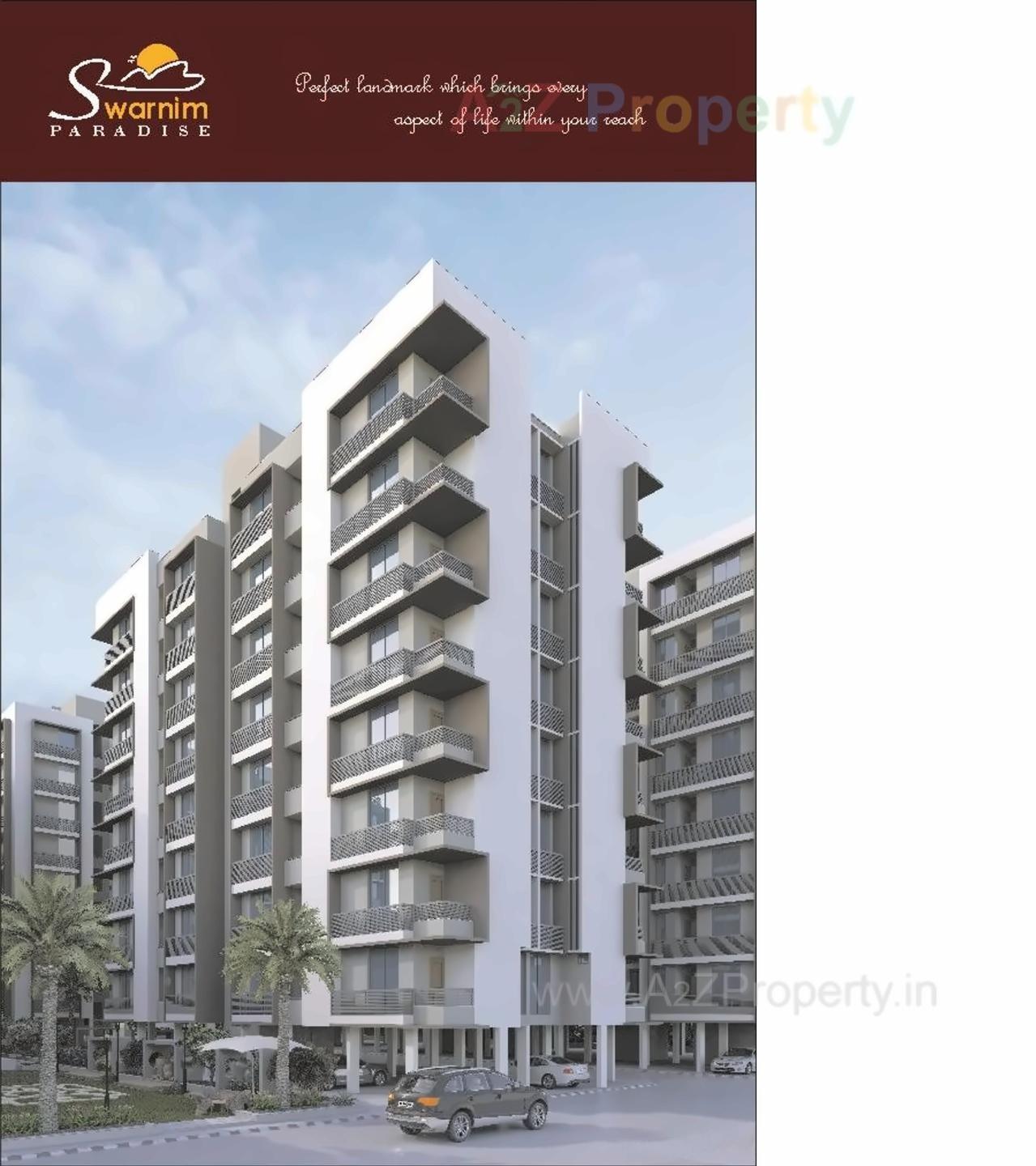 3D Elevation of real estate project Swarnim Paradise located at Vavol, Gandhinagar, Gujarat