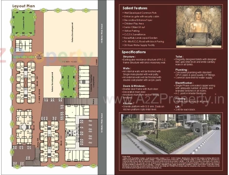  of real estate project Swarnim Paradise located at Vavol, Gandhinagar, Gujarat