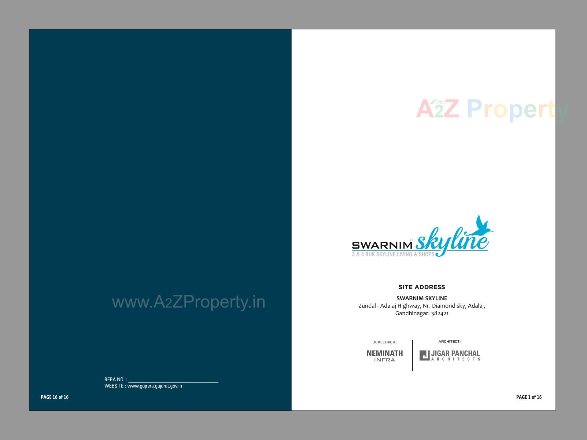  of real estate project Swarnim Skyline located at Adalaj, Gandhinagar, Gujarat