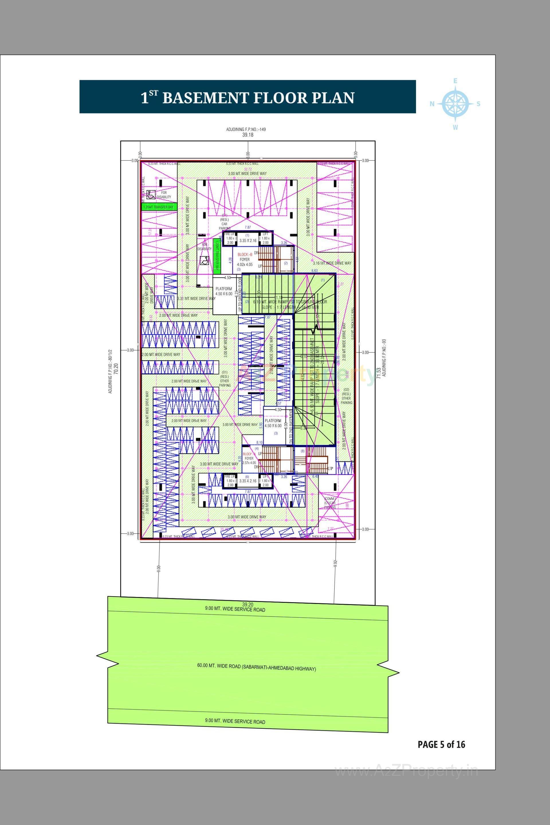 Layout of real estate project Swarnim Skyline located at Adalaj, Gandhinagar, Gujarat