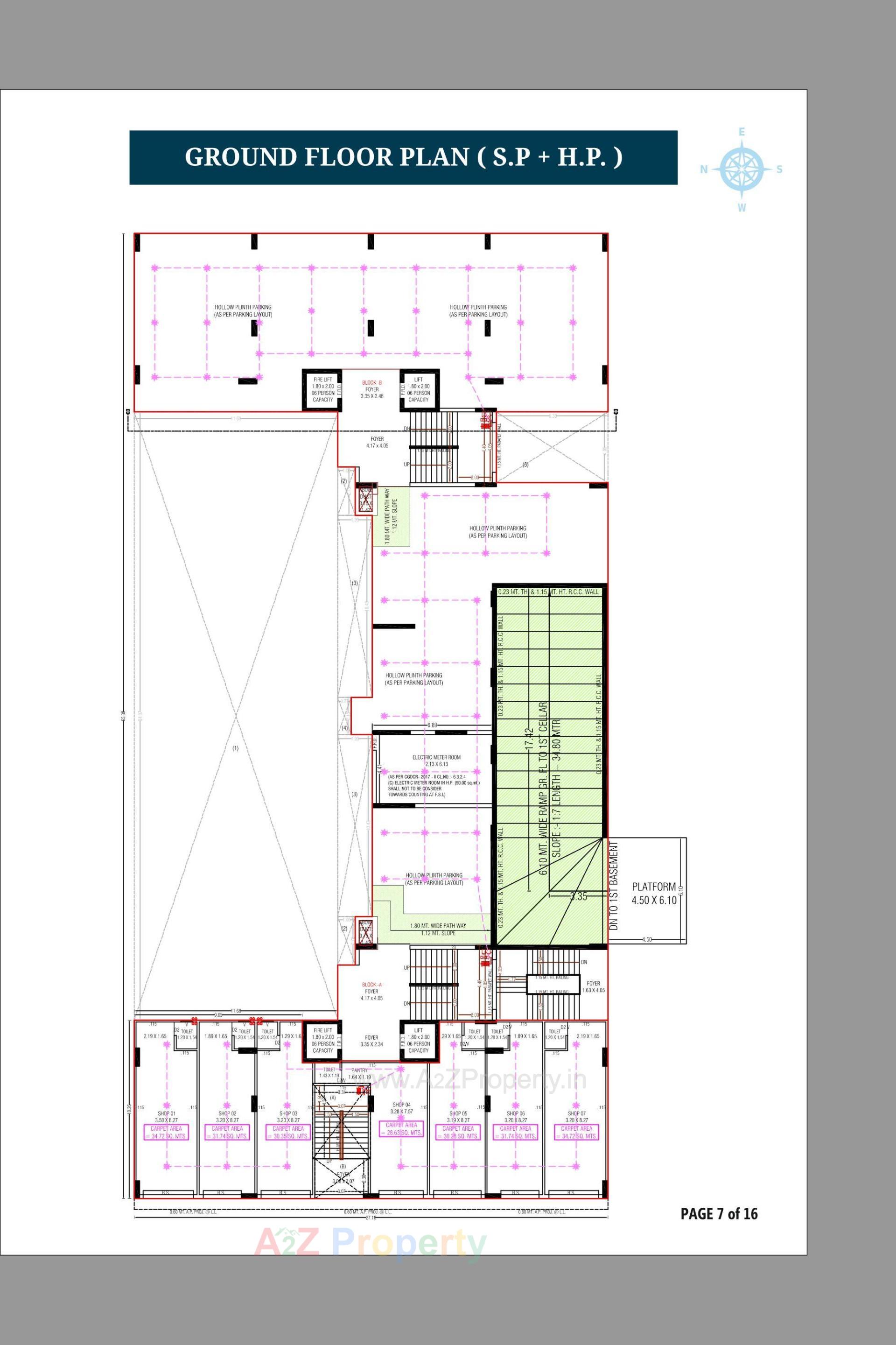 Layout of real estate project Swarnim Skyline located at Adalaj, Gandhinagar, Gujarat