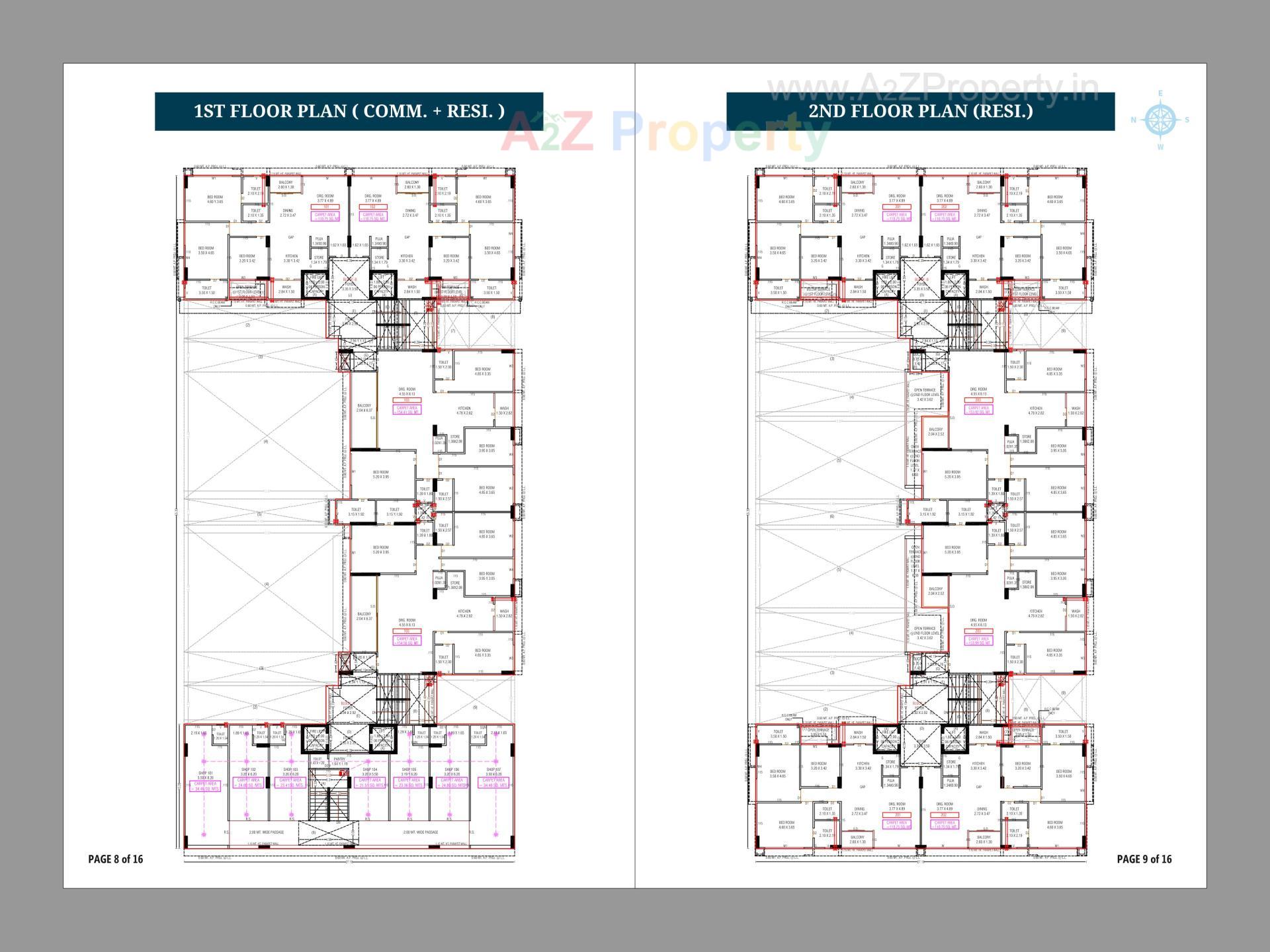Layout of real estate project Swarnim Skyline located at Adalaj, Gandhinagar, Gujarat