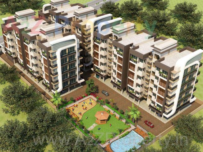 3D Elevation of real estate project Sweet Shukra located at Sargasan, Gandhinagar, Gujarat