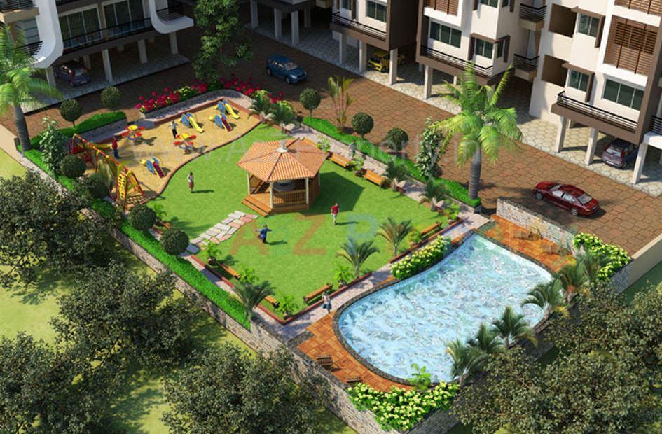 3D Elevation of real estate project Sweet Shukra located at Sargasan, Gandhinagar, Gujarat