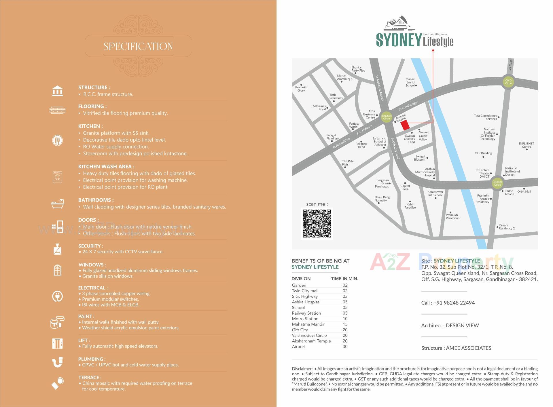  of real estate project Sydney Lifestyle located at Sargasan, Gandhinagar, Gujarat