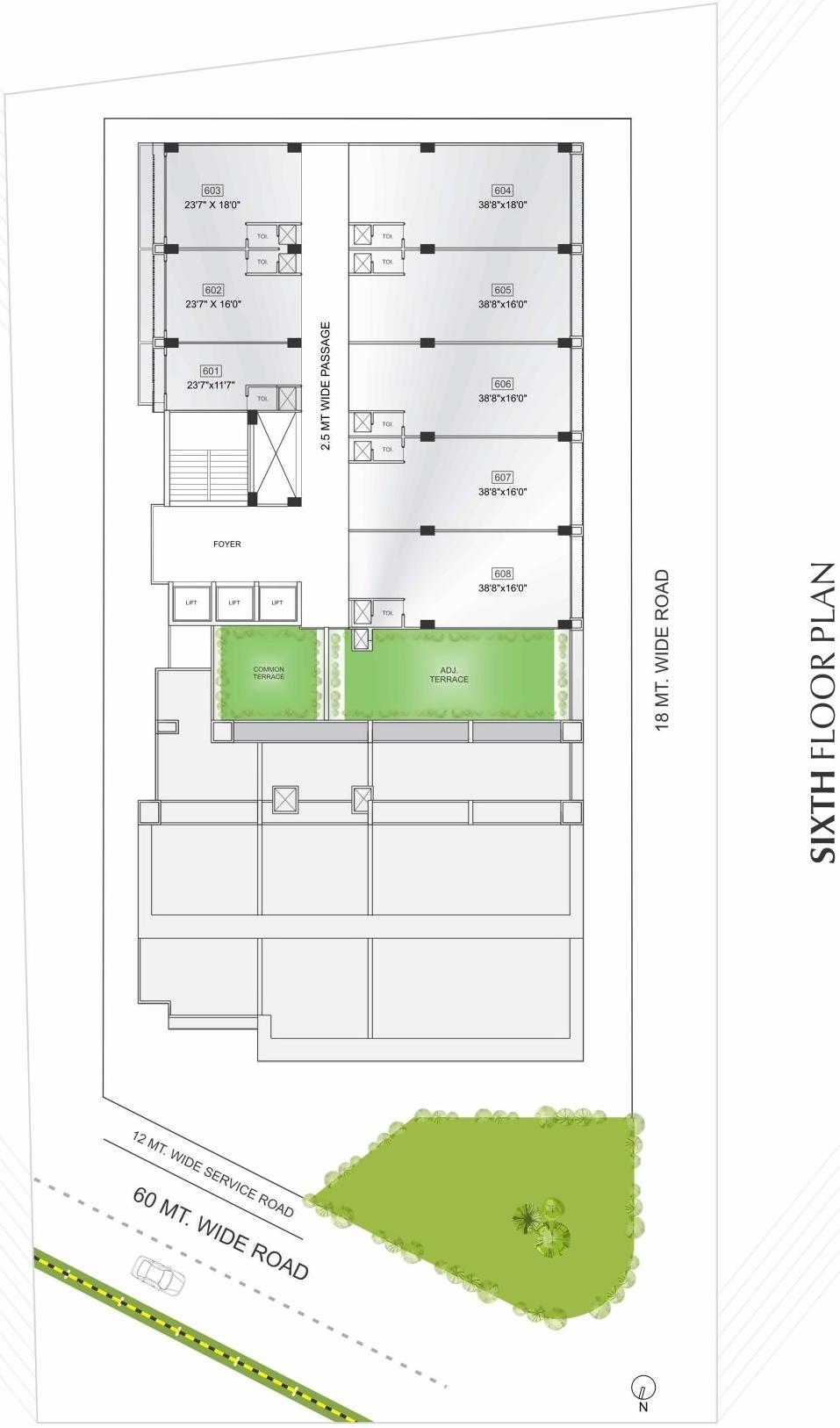 Layout of real estate project Synergy Space located at Sargasan, Gandhinagar, Gujarat