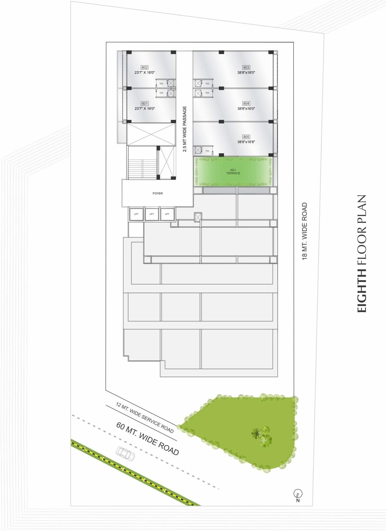 Layout of real estate project Synergy Space located at Sargasan, Gandhinagar, Gujarat