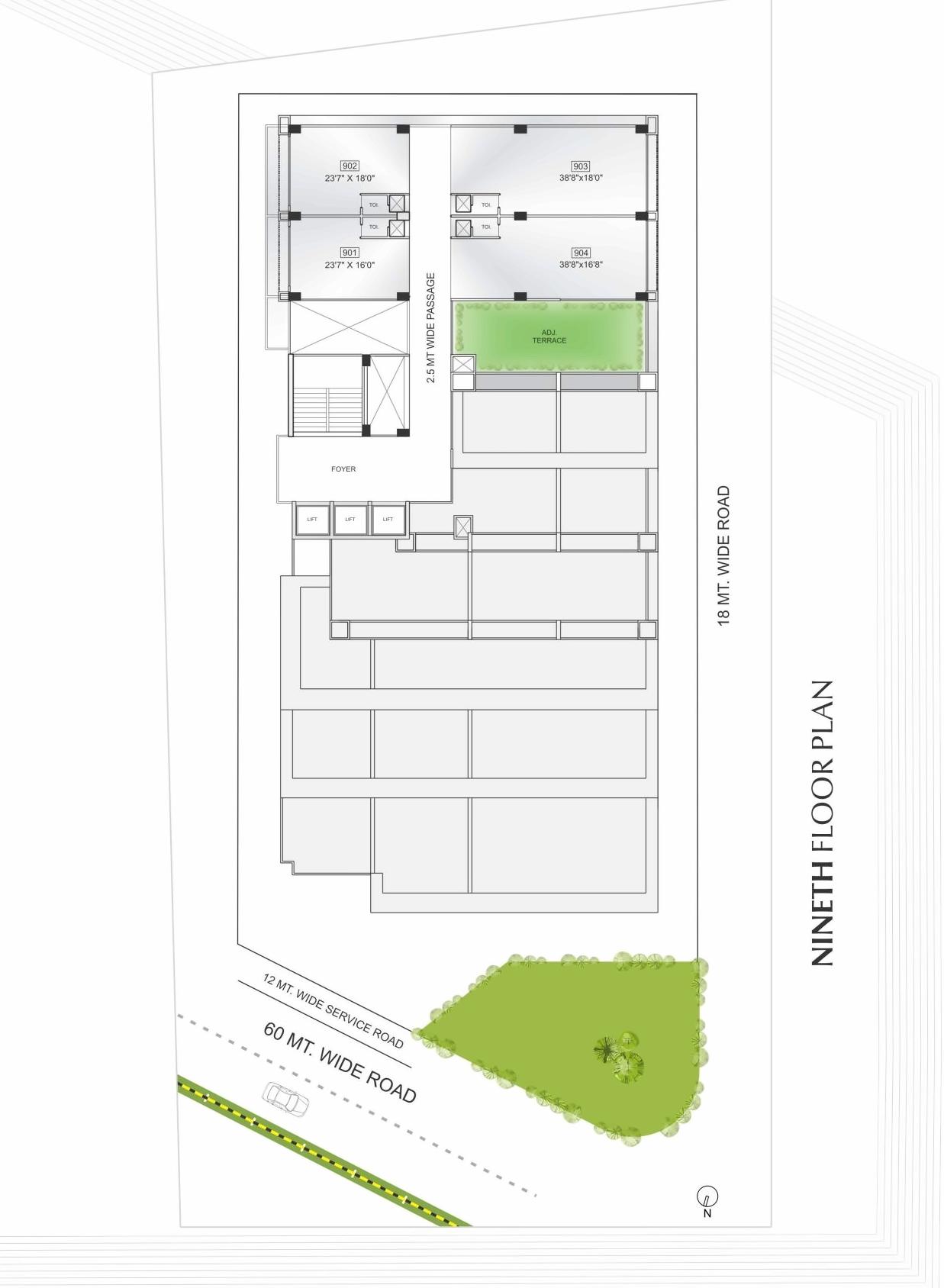 Layout of real estate project Synergy Space located at Sargasan, Gandhinagar, Gujarat