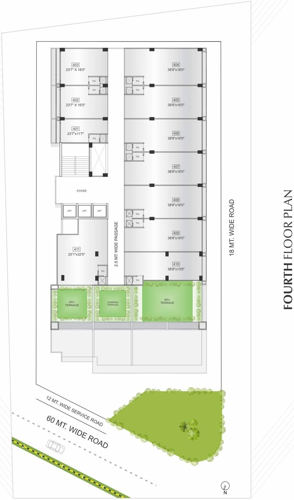 Layout of real estate project Synergy Space located at Sargasan, Gandhinagar, Gujarat