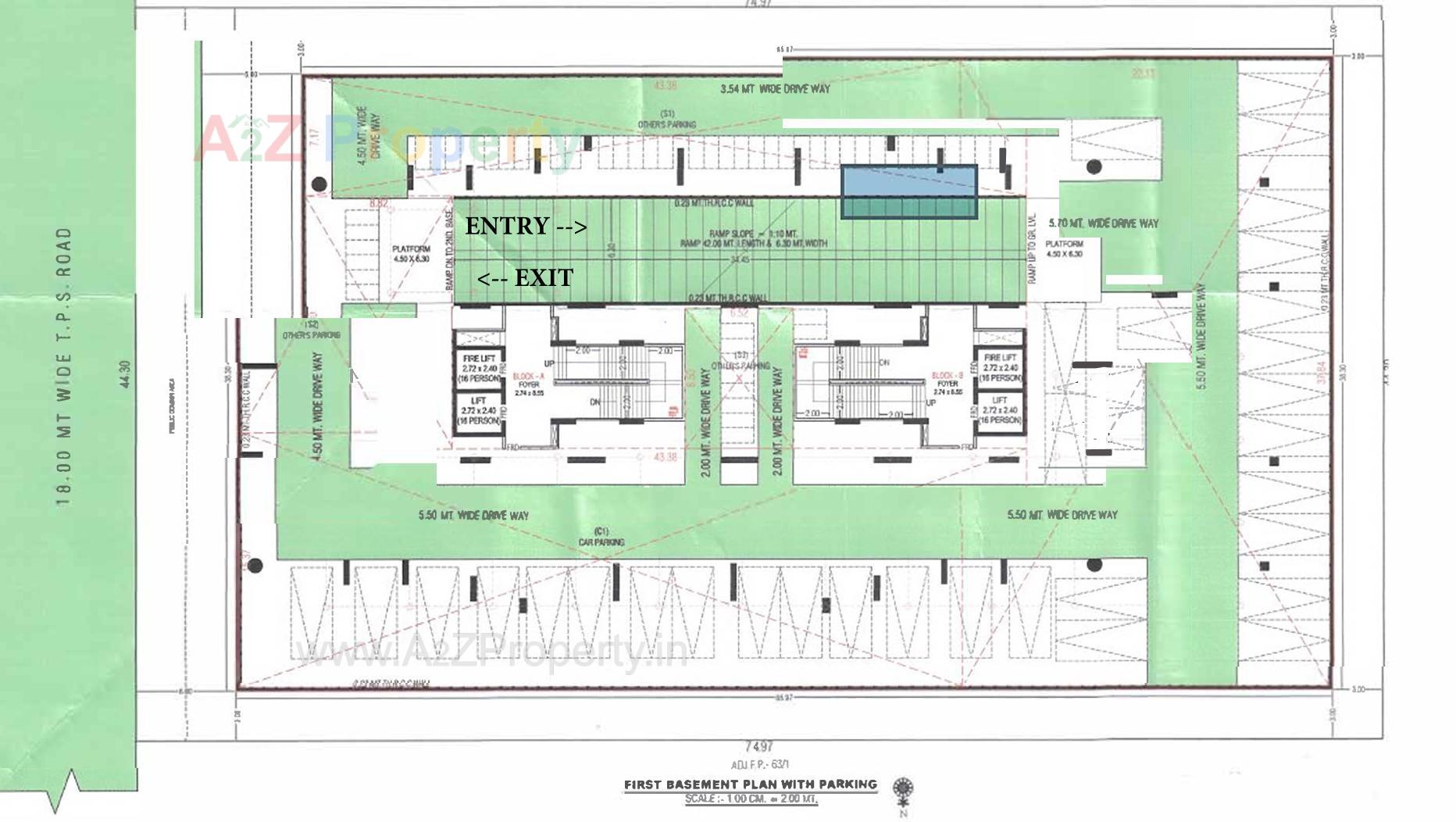 Layout of real estate project Synergy # located at Raysan, Gandhinagar, Gujarat