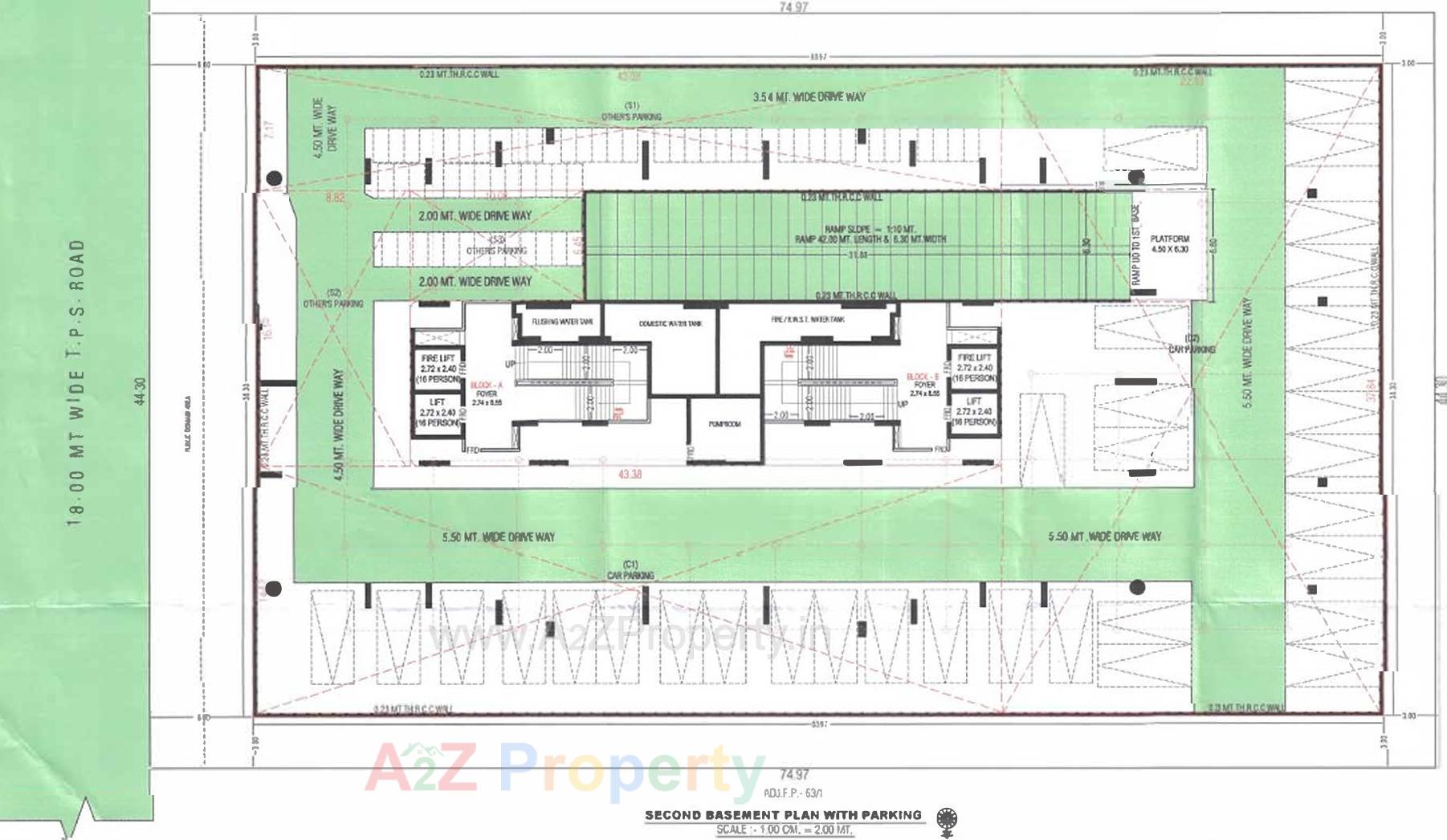 Layout of real estate project Synergy # located at Raysan, Gandhinagar, Gujarat