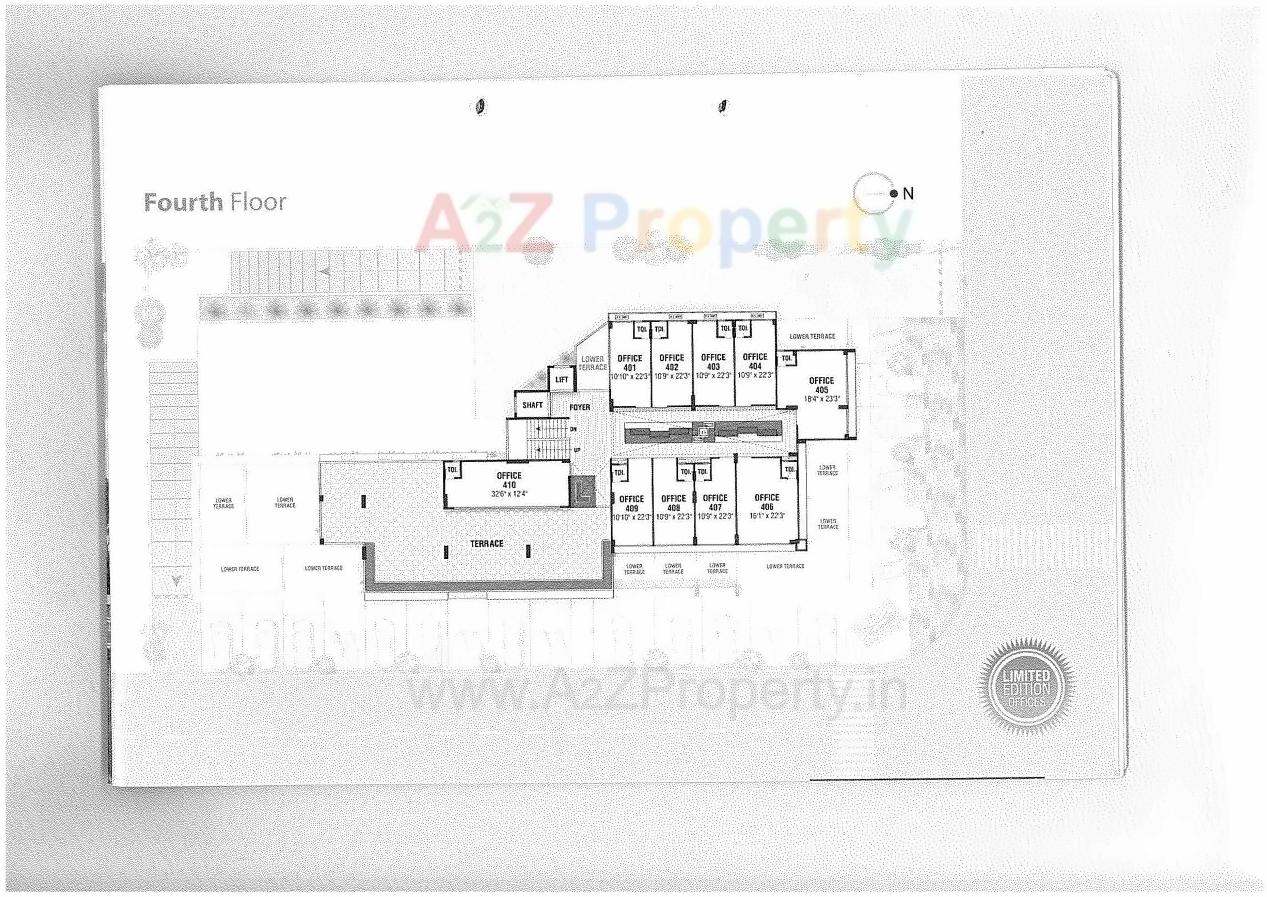 Layout of real estate project Syphon Gardenia located at Nana-chiloda, Gandhinagar, Gujarat