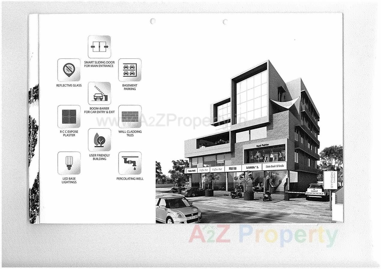 Layout of real estate project Syphon Gardenia located at Nana-chiloda, Gandhinagar, Gujarat
