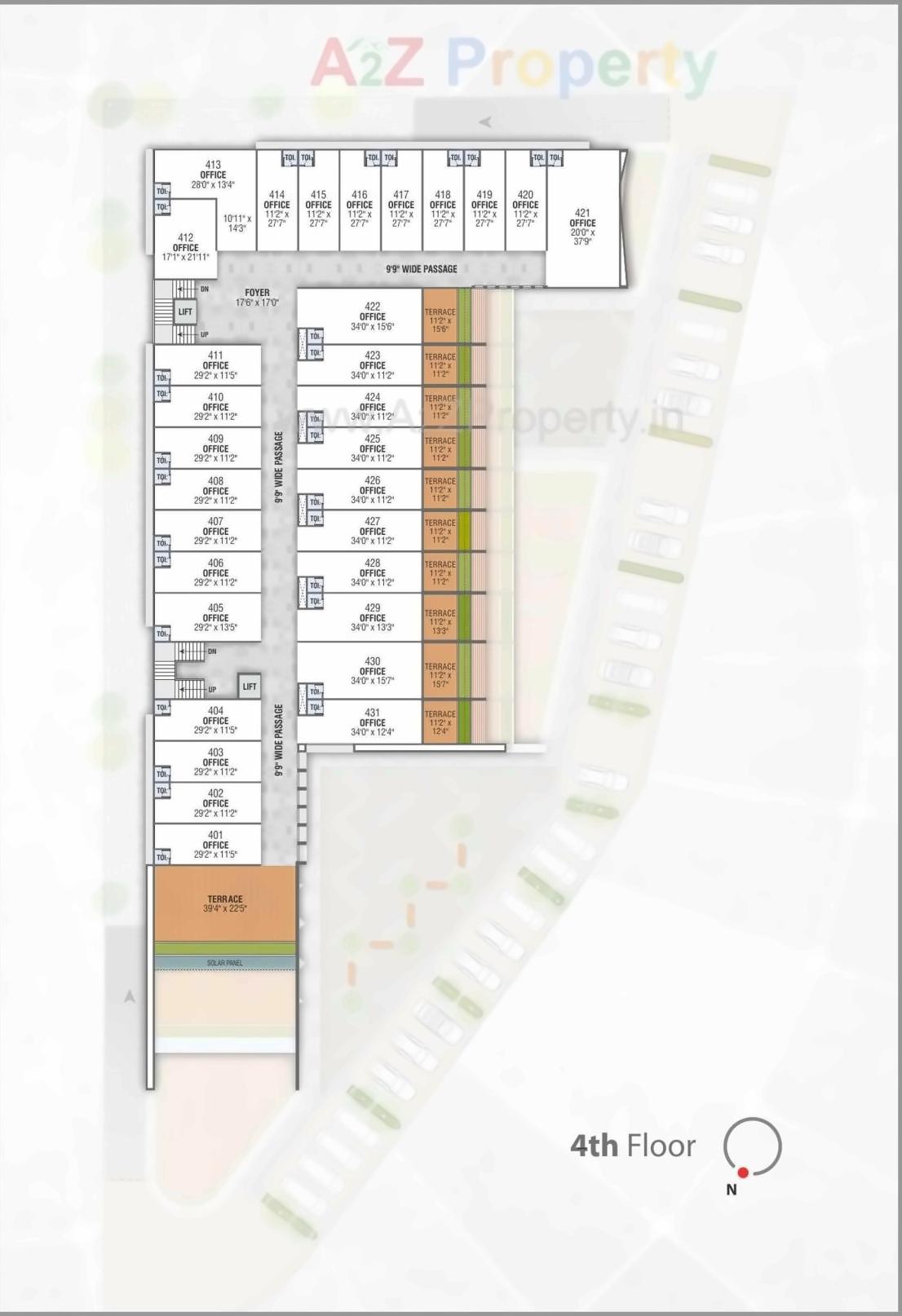 Layout of real estate project Tangent located at Sargasan, Gandhinagar, Gujarat