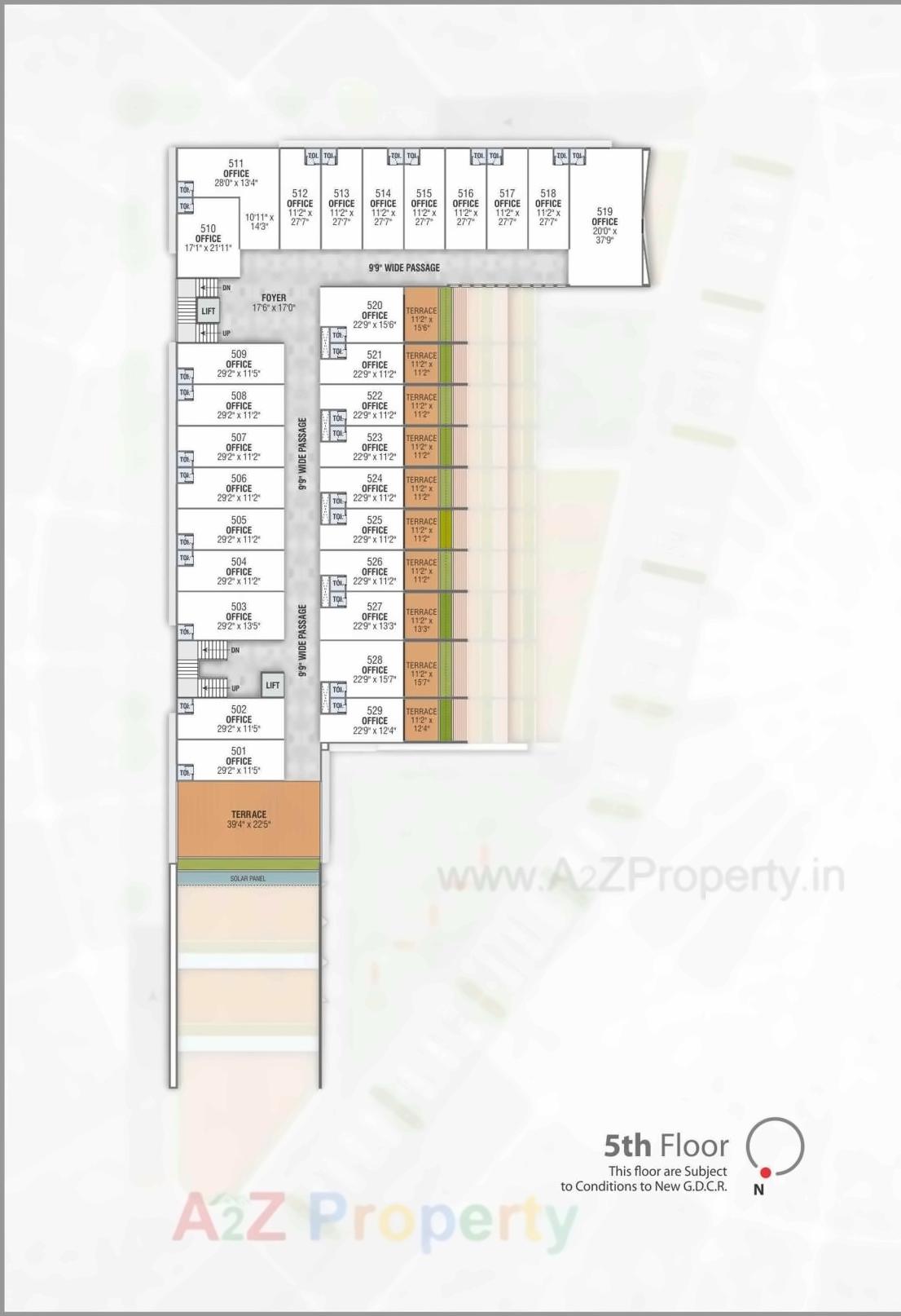 Layout of real estate project Tangent located at Sargasan, Gandhinagar, Gujarat