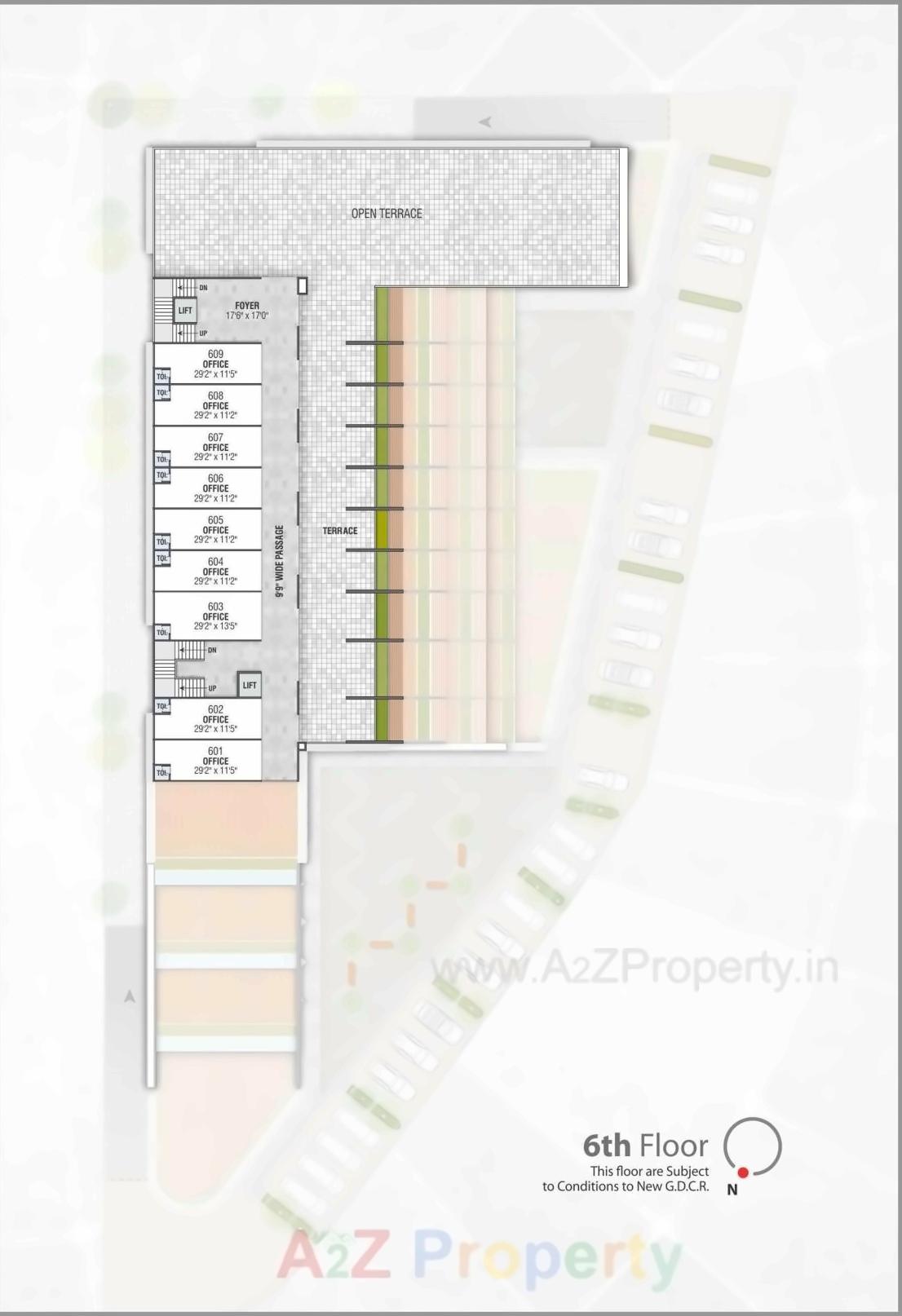 Layout of real estate project Tangent located at Sargasan, Gandhinagar, Gujarat