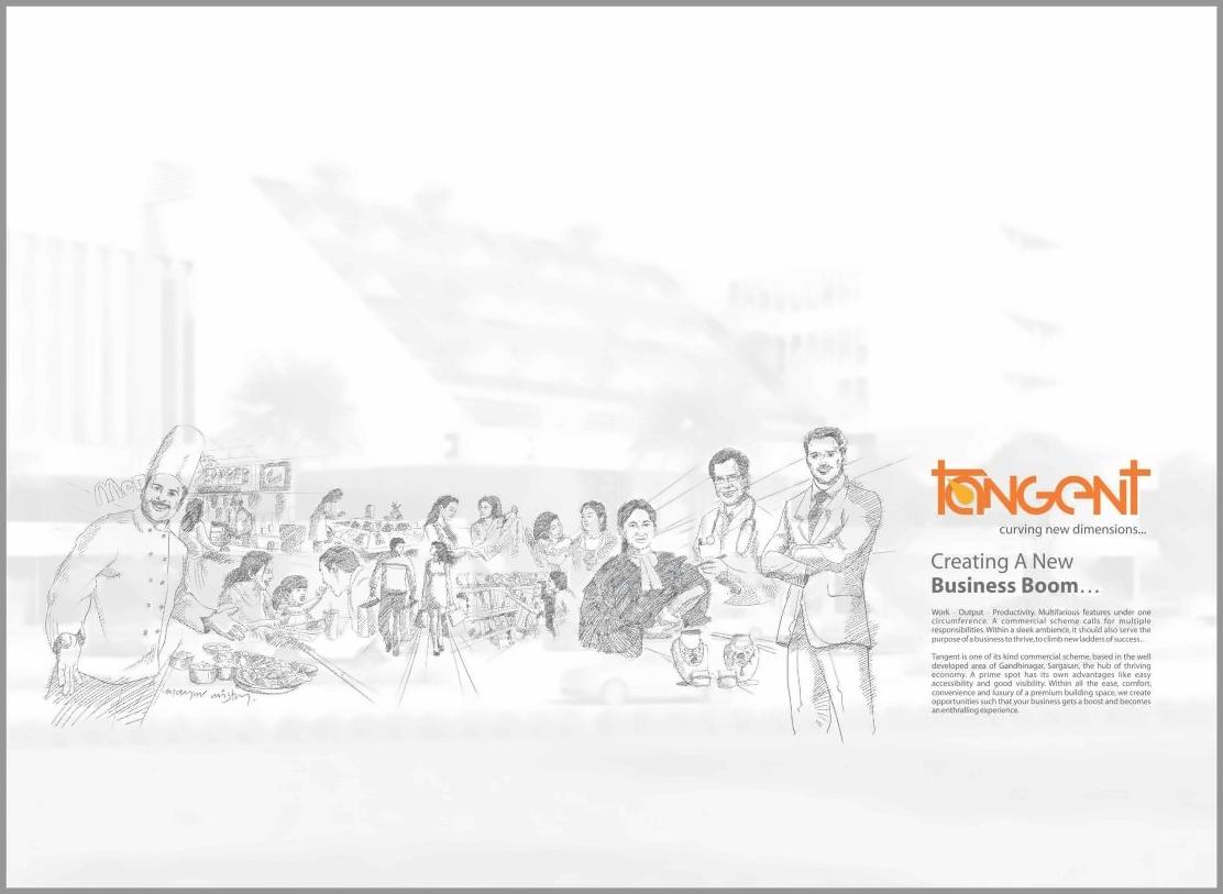  of real estate project Tangent located at Sargasan, Gandhinagar, Gujarat