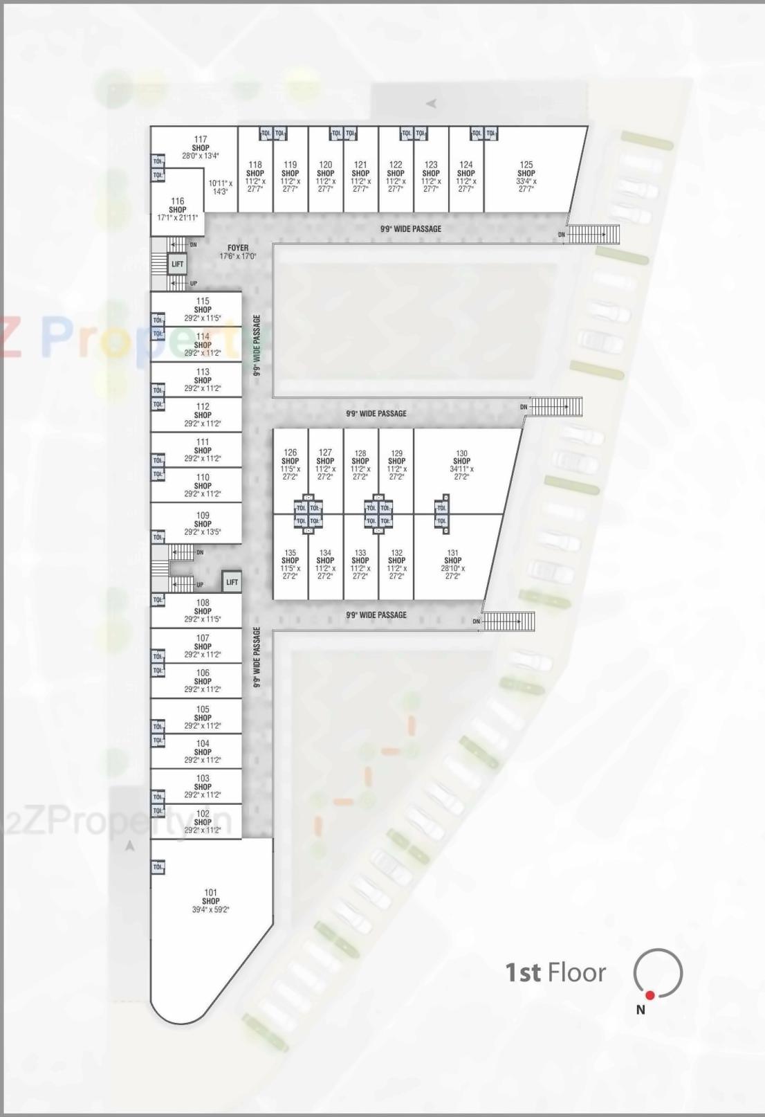 Layout of real estate project Tangent located at Sargasan, Gandhinagar, Gujarat