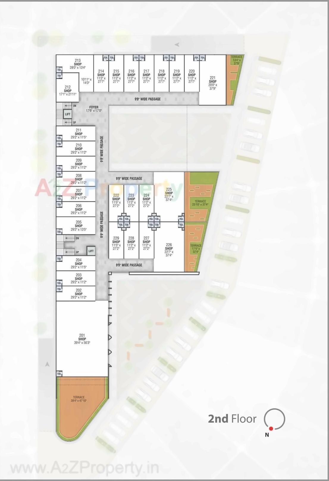 Layout of real estate project Tangent located at Sargasan, Gandhinagar, Gujarat