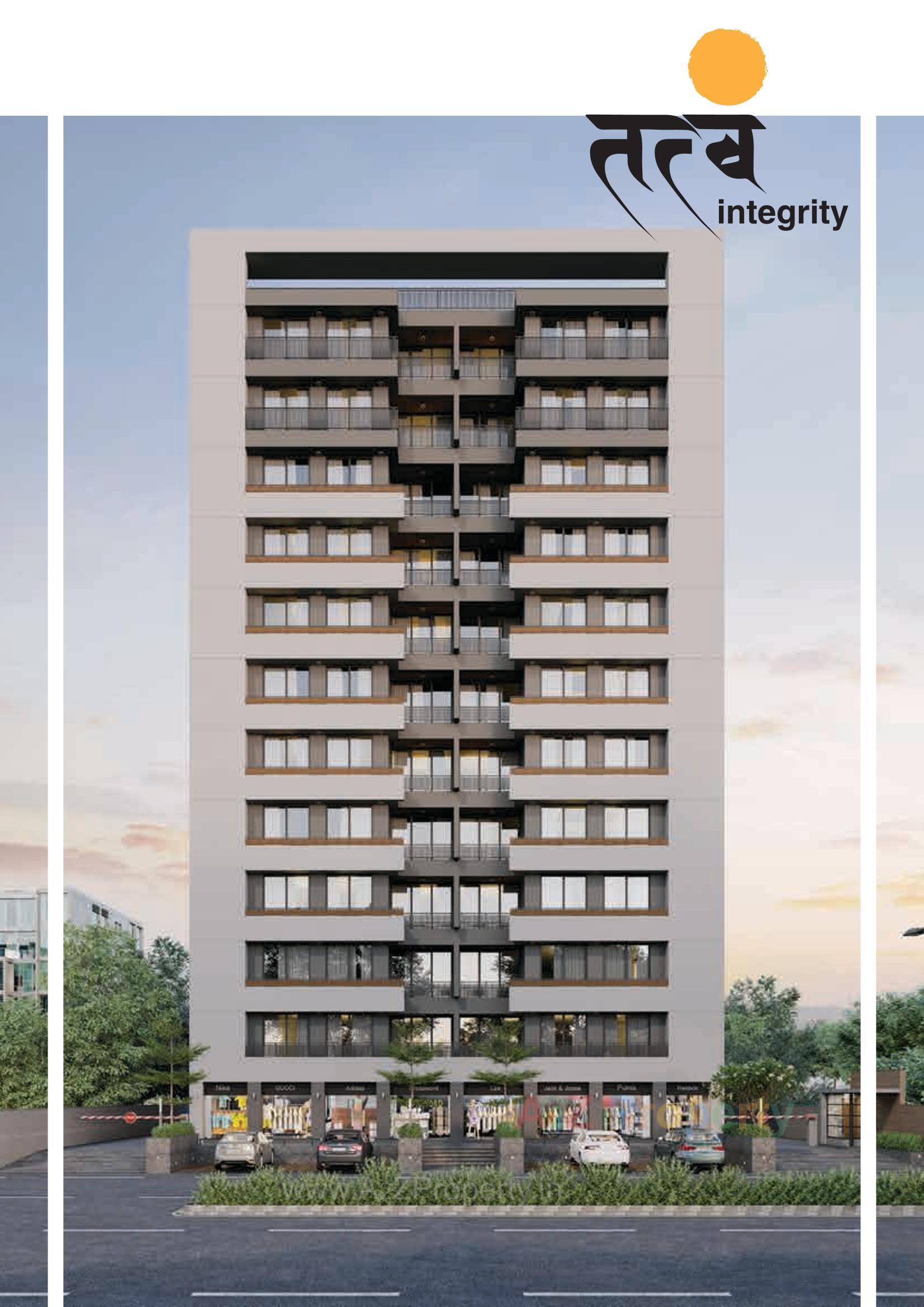 3D Elevation of real estate project Tatva Integrity located at Vavol, Gandhinagar, Gujarat
