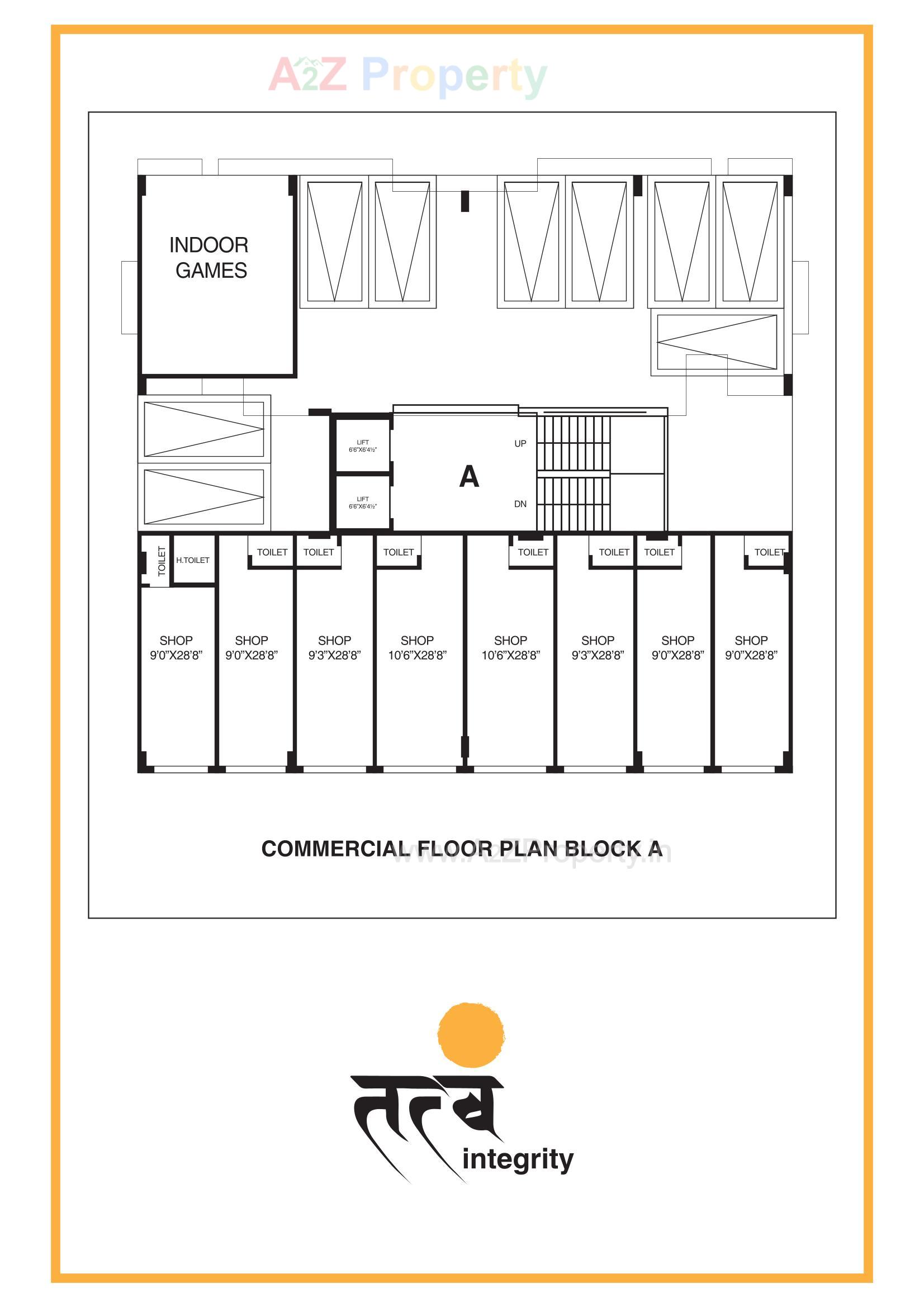 Layout of real estate project Tatva Integrity located at Vavol, Gandhinagar, Gujarat