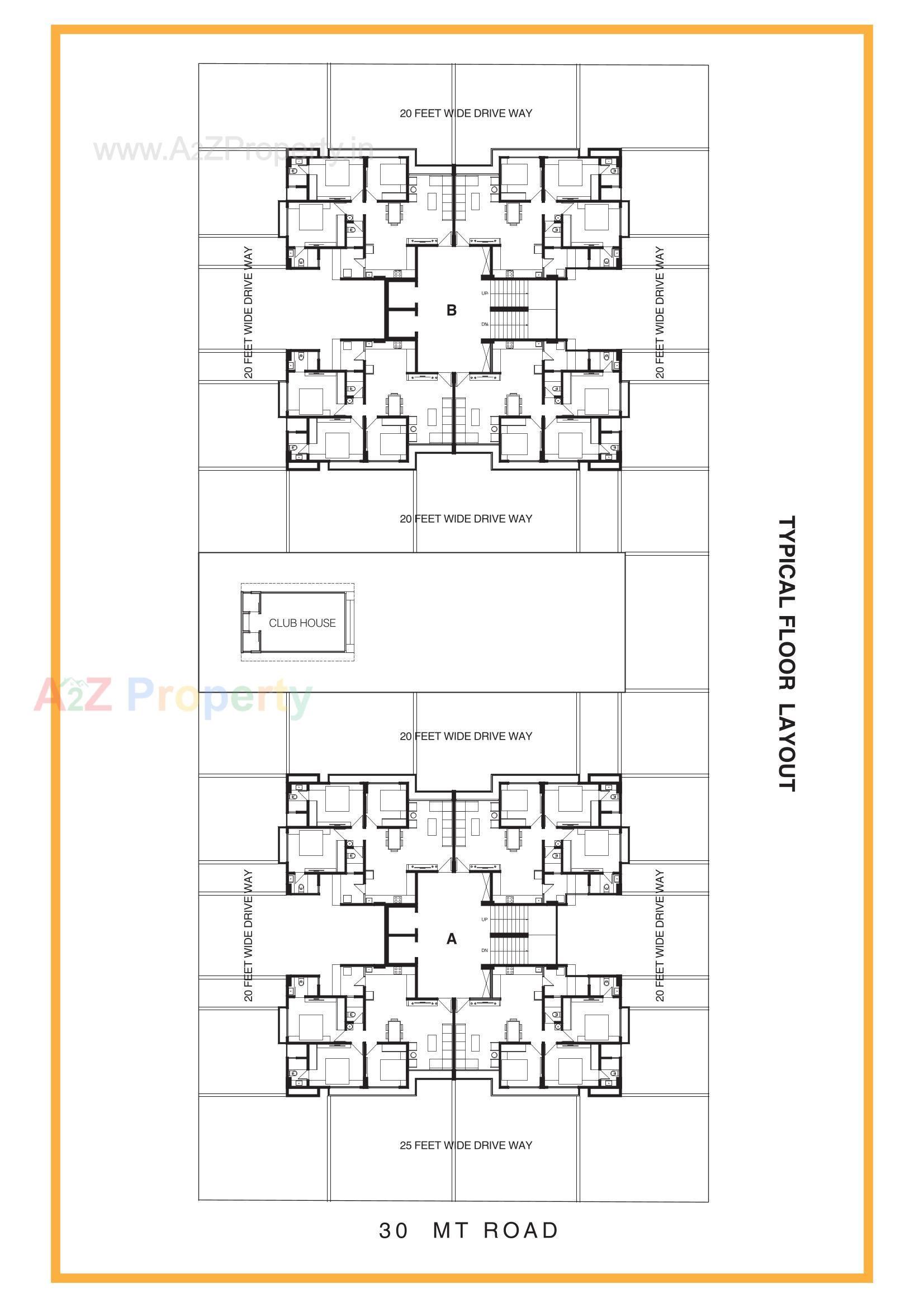 Layout of real estate project Tatva Integrity located at Vavol, Gandhinagar, Gujarat