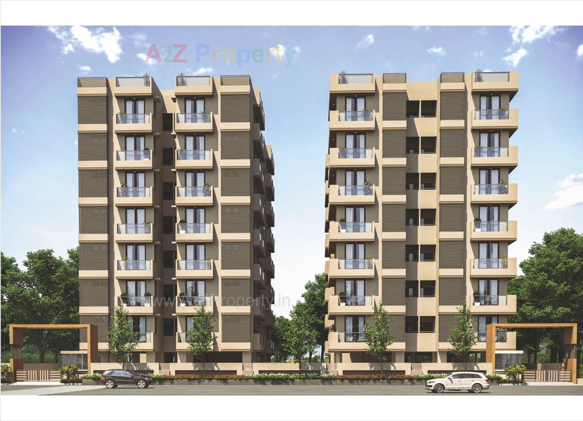 3D Elevation of real estate project Tej Prathama located at Pethapur, Gandhinagar, Gujarat