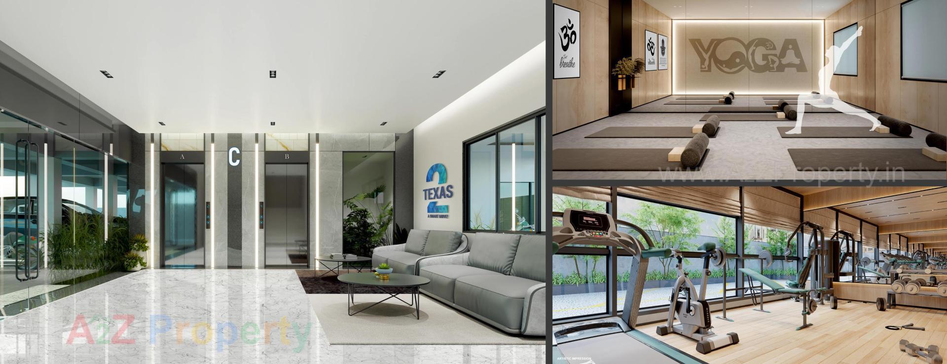 3D Elevation of real estate project Texas located at Raysan, Gandhinagar, Gujarat