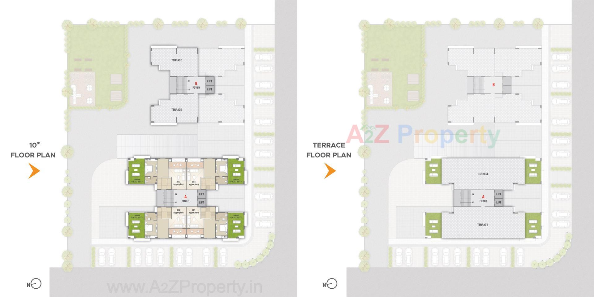 Layout of real estate project Texas located at Raisan, Gandhinagar, Gujarat