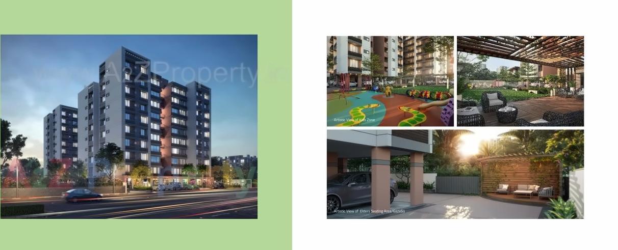 3D Elevation of real estate project Texas Garden Home located at Kudasan, Gandhinagar, Gujarat