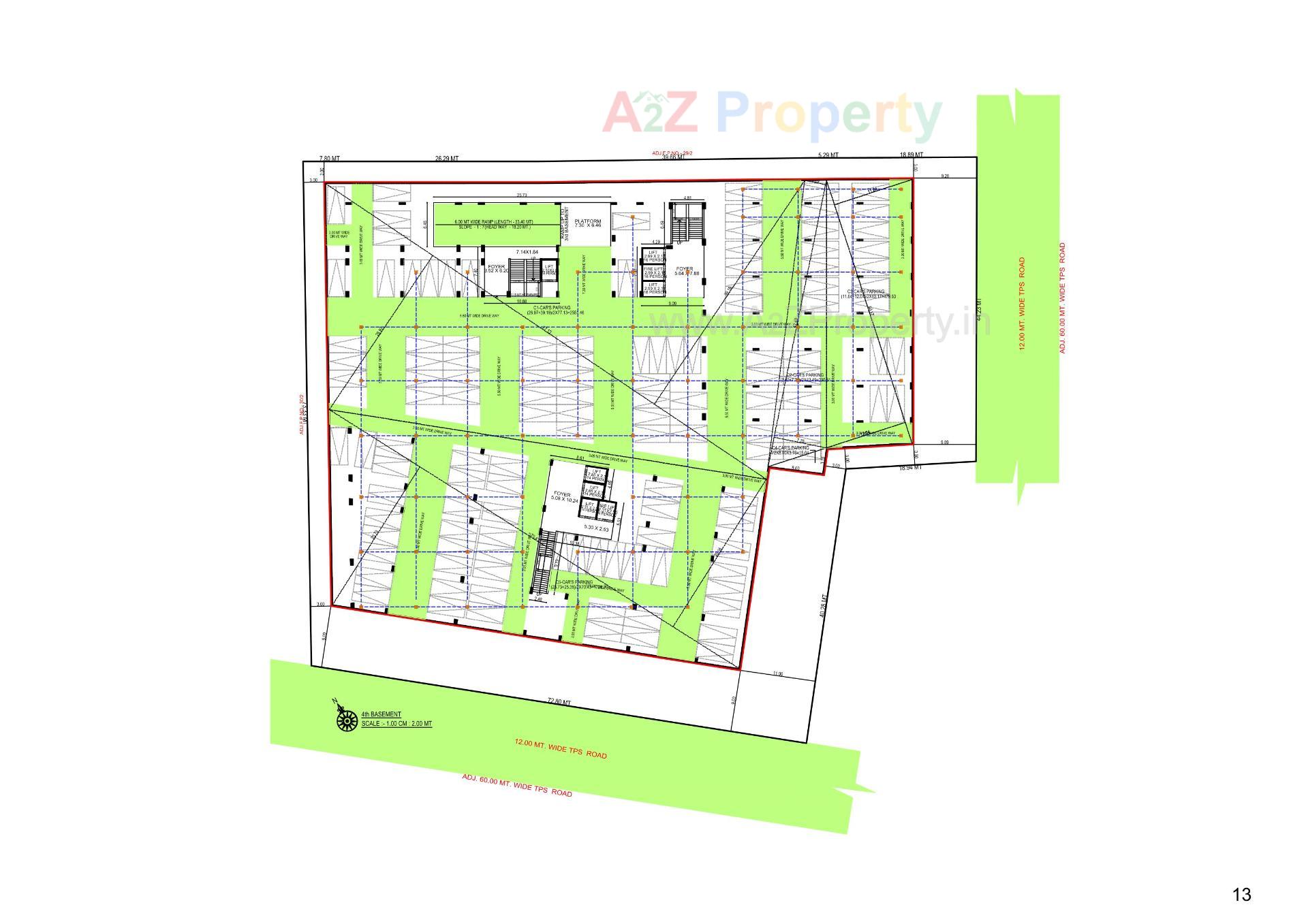 Layout of real estate project The Address located at Gandhinagar, Gandhinagar, Gujarat