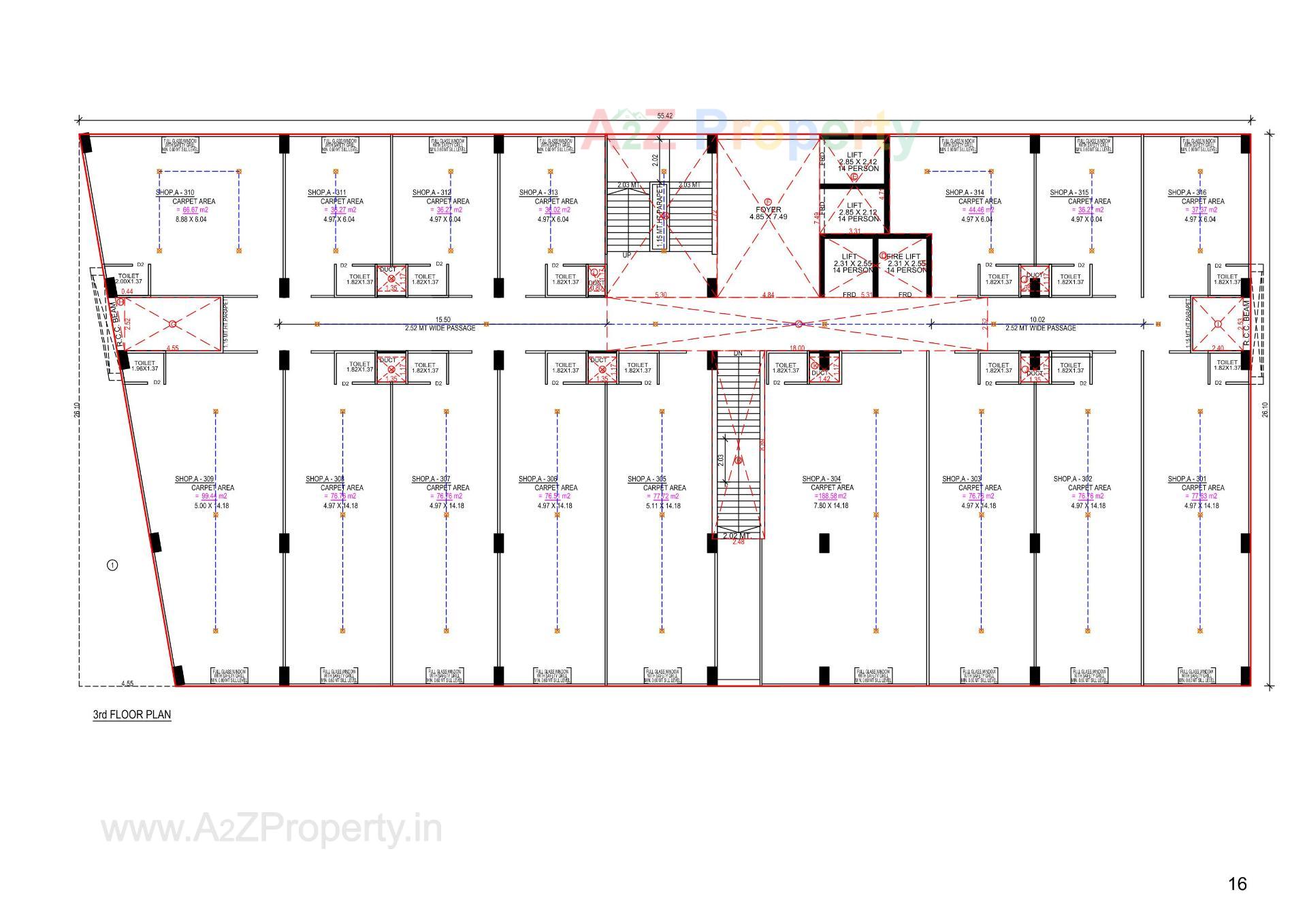 Layout of real estate project The Address located at Gandhinagar, Gandhinagar, Gujarat