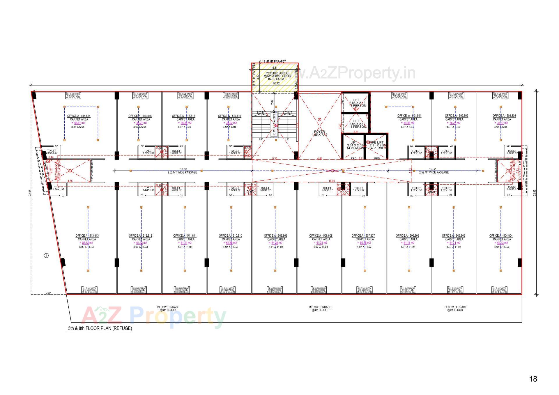 Layout of real estate project The Address located at Gandhinagar, Gandhinagar, Gujarat